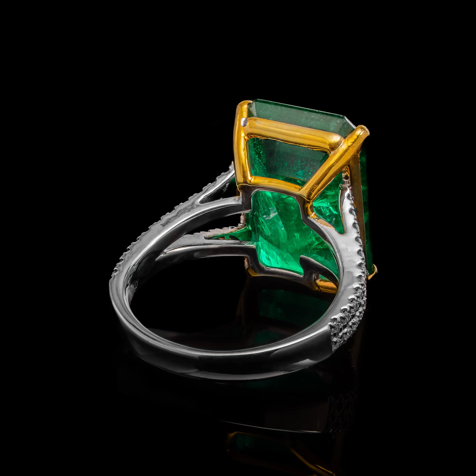 EmeraldHeritage™ Ring in white gold 18k, photo 5