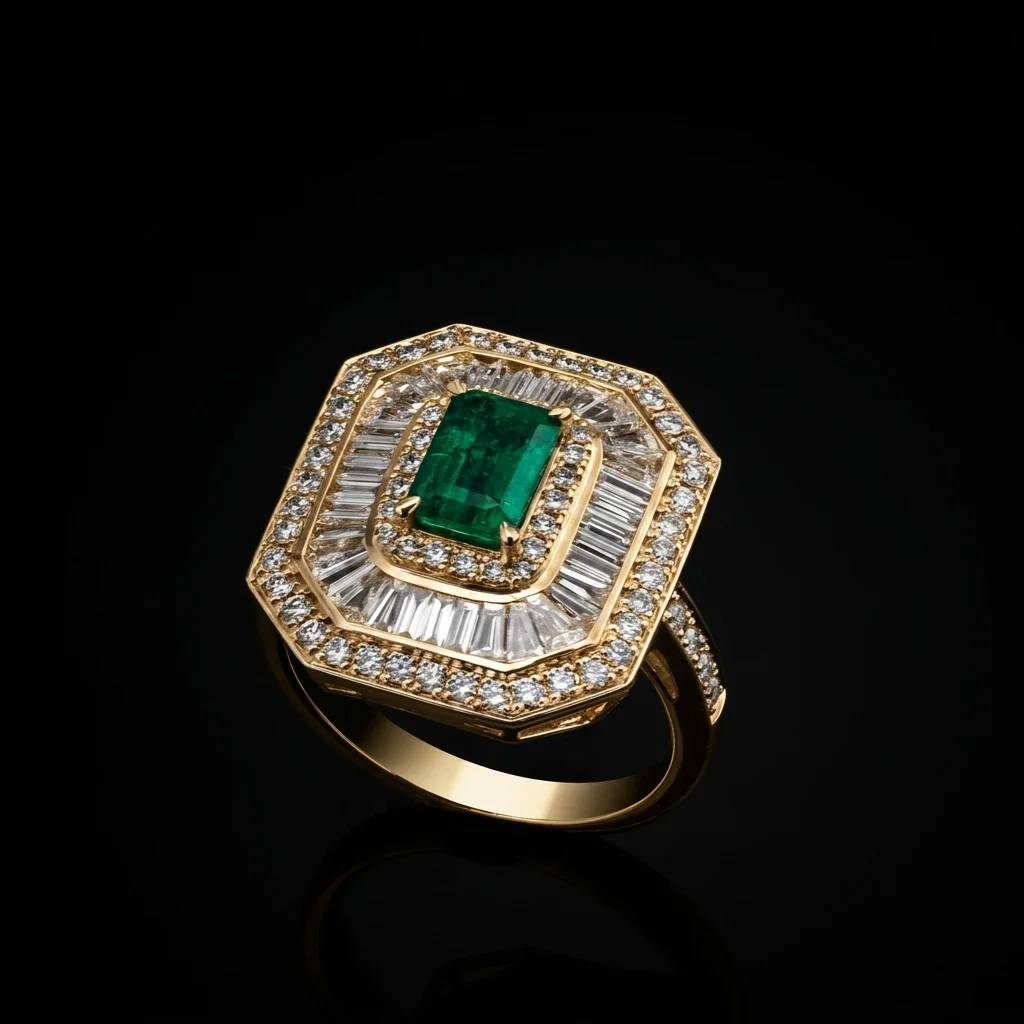 EmeraldPrestige™ Ring – Yellow gold 18k