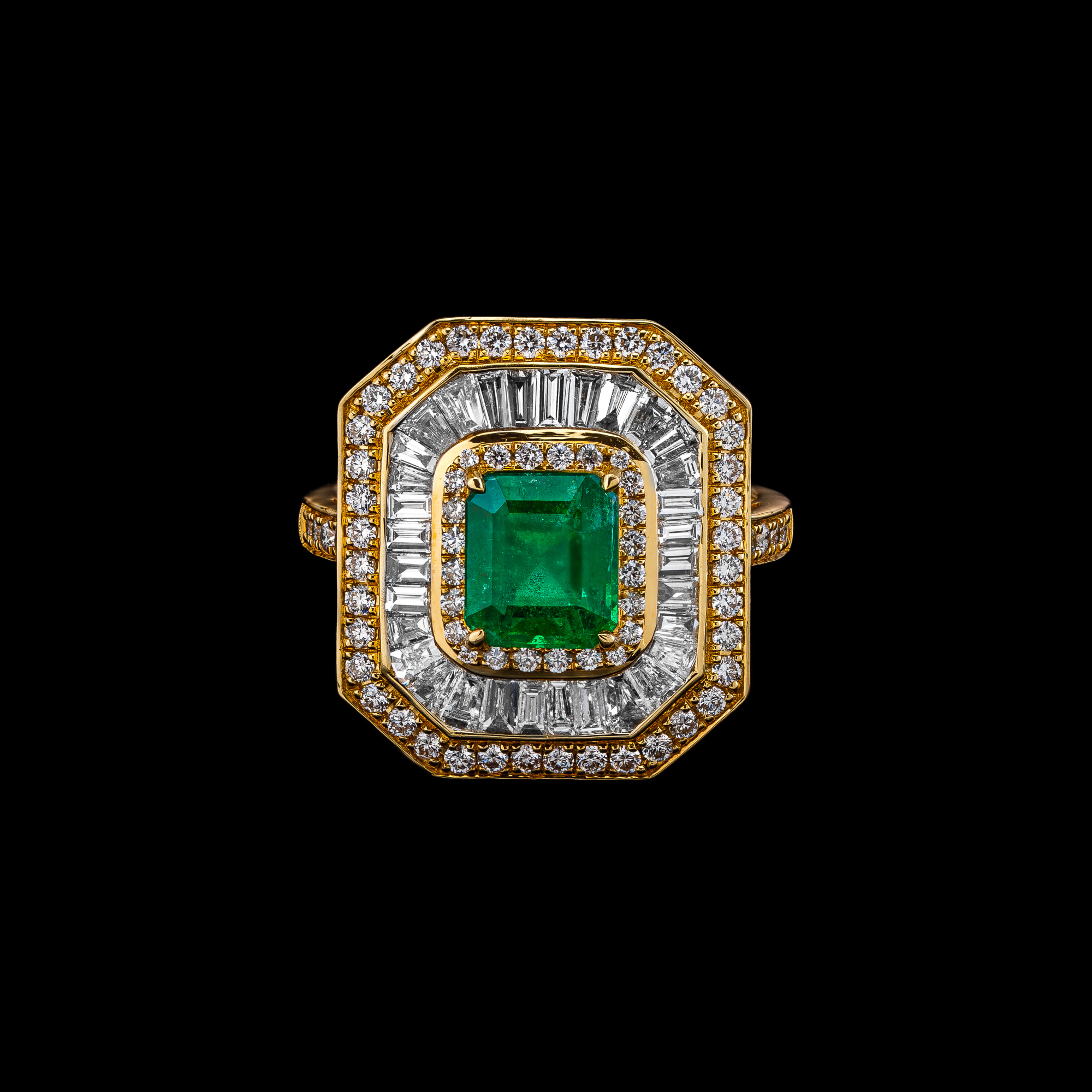 EmeraldPrestige™ Ring in yellow gold 18k, photo 5