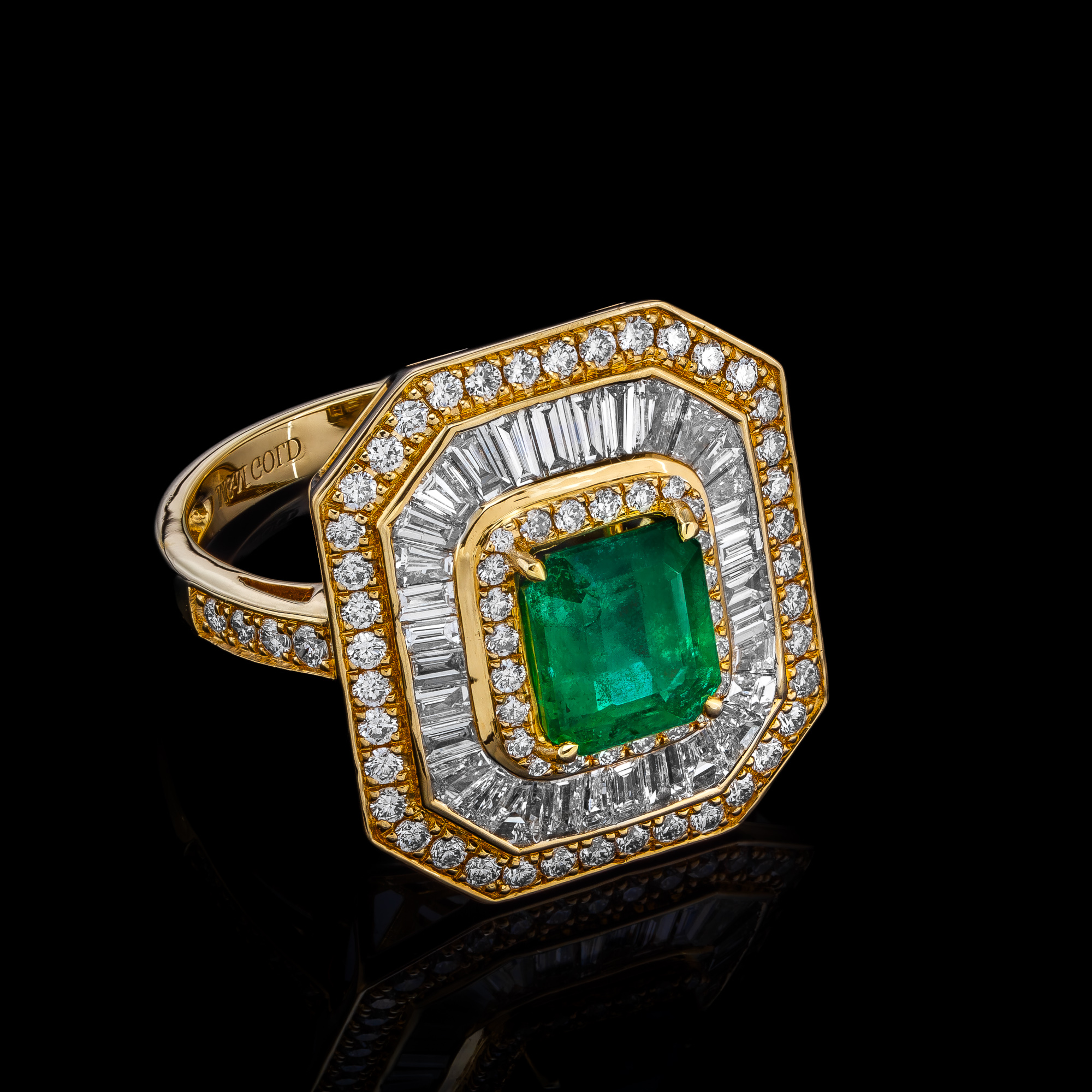 EmeraldPrestige™ Ring in yellow gold 18k, photo 9