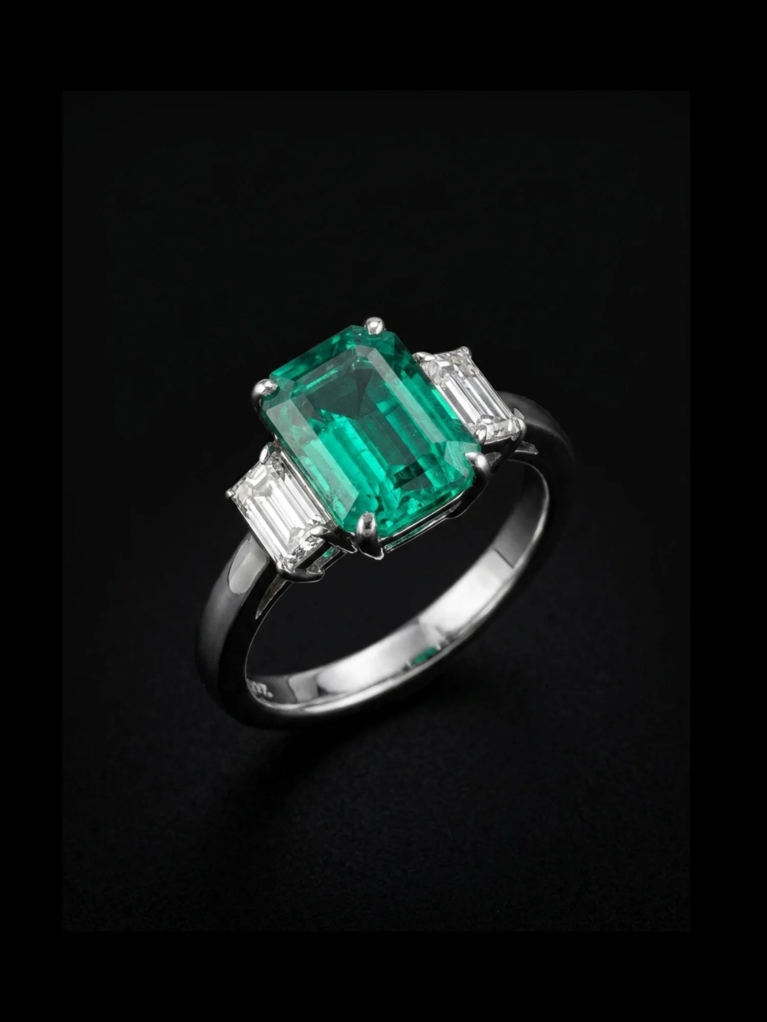 "EmeraldPromise™" Ring in white gold 18k, photo 2