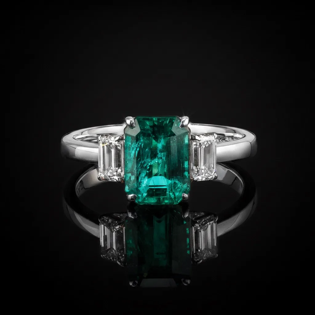 "EmeraldPromise™" Ring in white gold 18k, photo 3