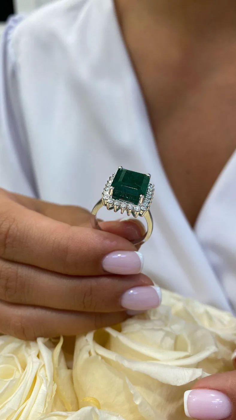 "EmeraldSovereign™" Ring in white gold 18k, photo 5