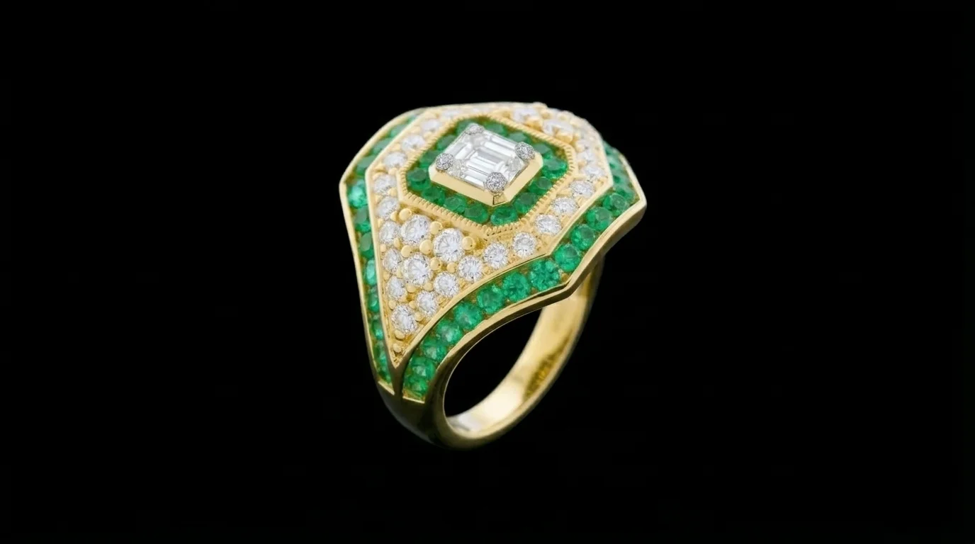 EmeraldSupreme™ Ring in yellow gold 18k, photo 2