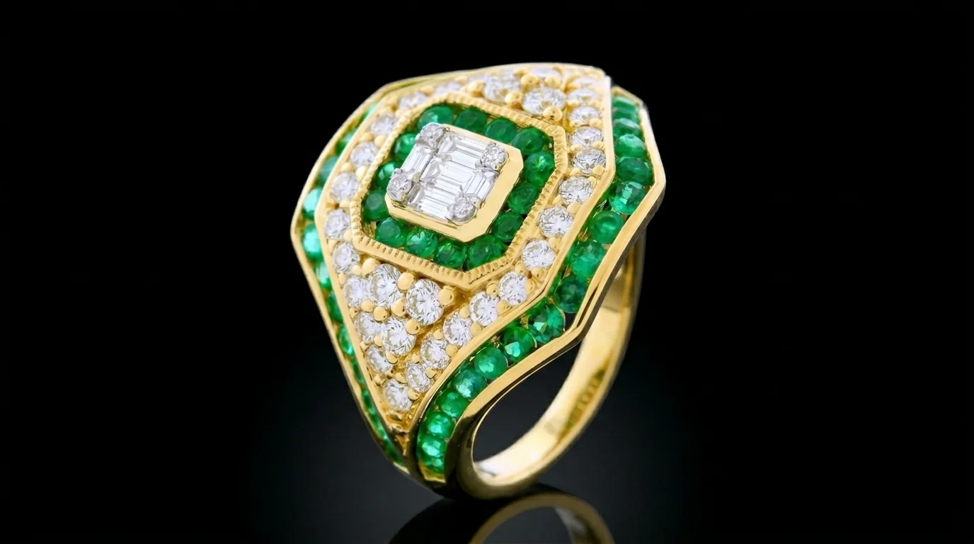 EmeraldSupreme™ Ring in yellow gold 18k, photo 3