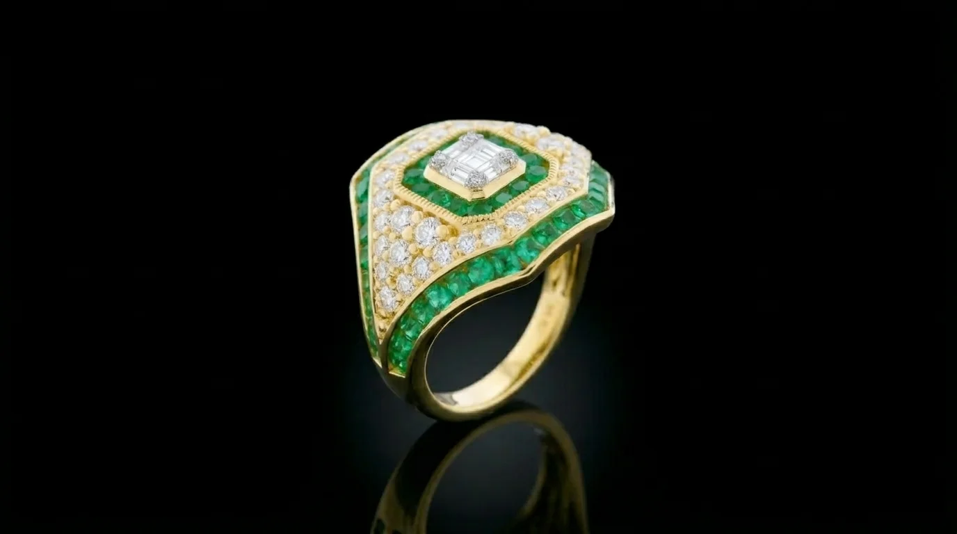 EmeraldSupreme™ Ring in yellow gold 18k, photo 4