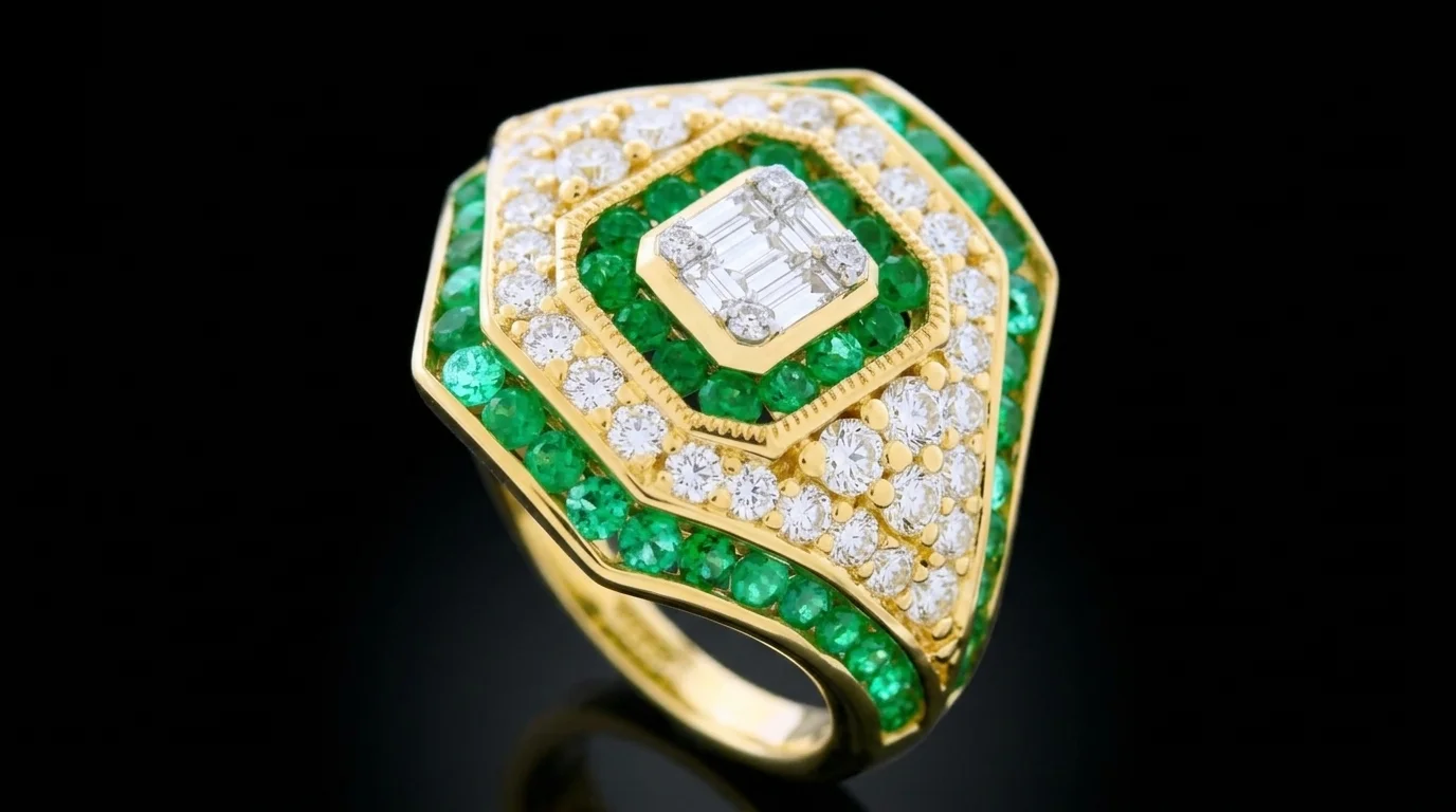 EmeraldSupreme™ Ring in yellow gold 18k, photo 5