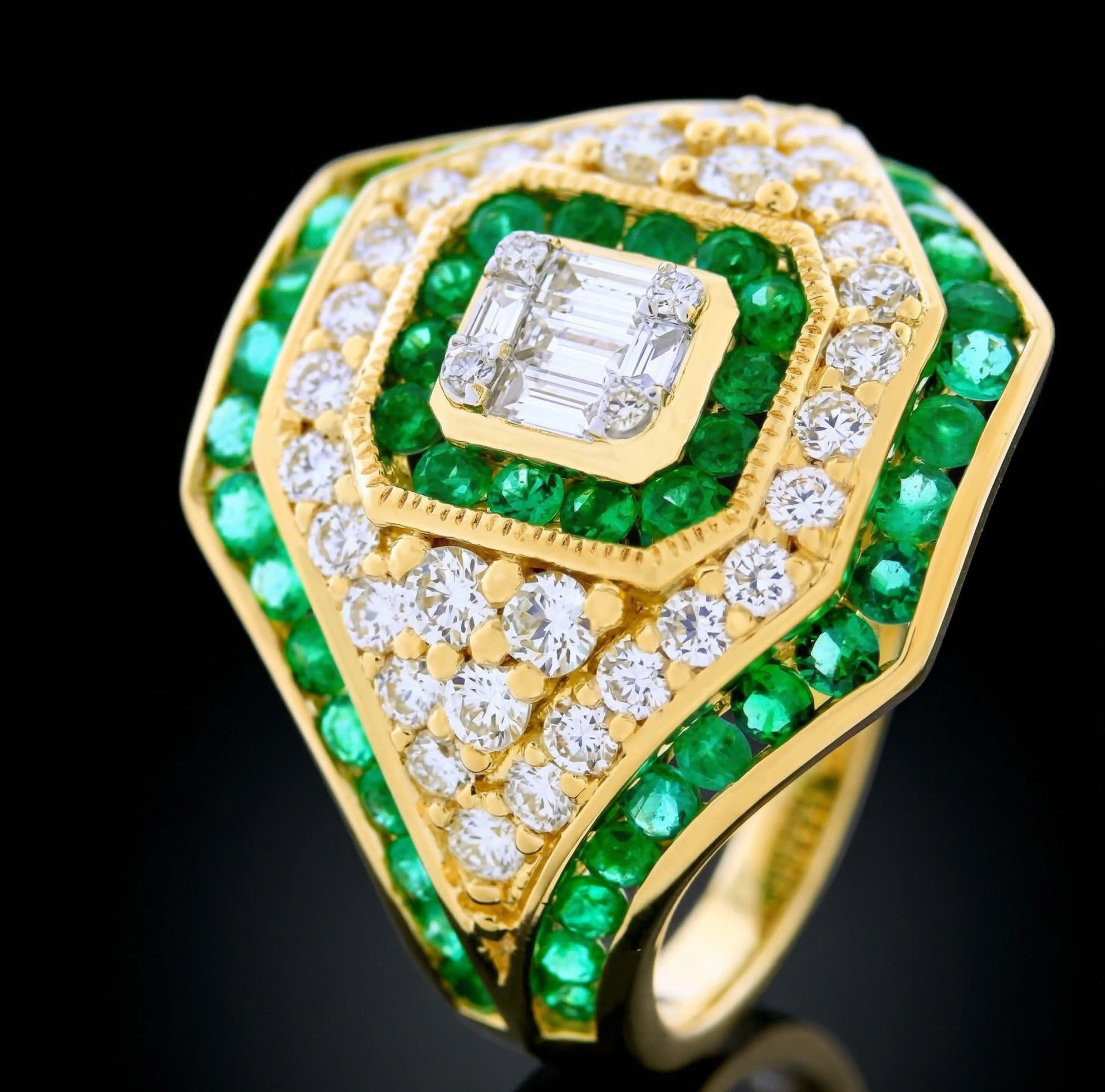 EmeraldSupreme™ Ring in yellow gold 18k, photo 6