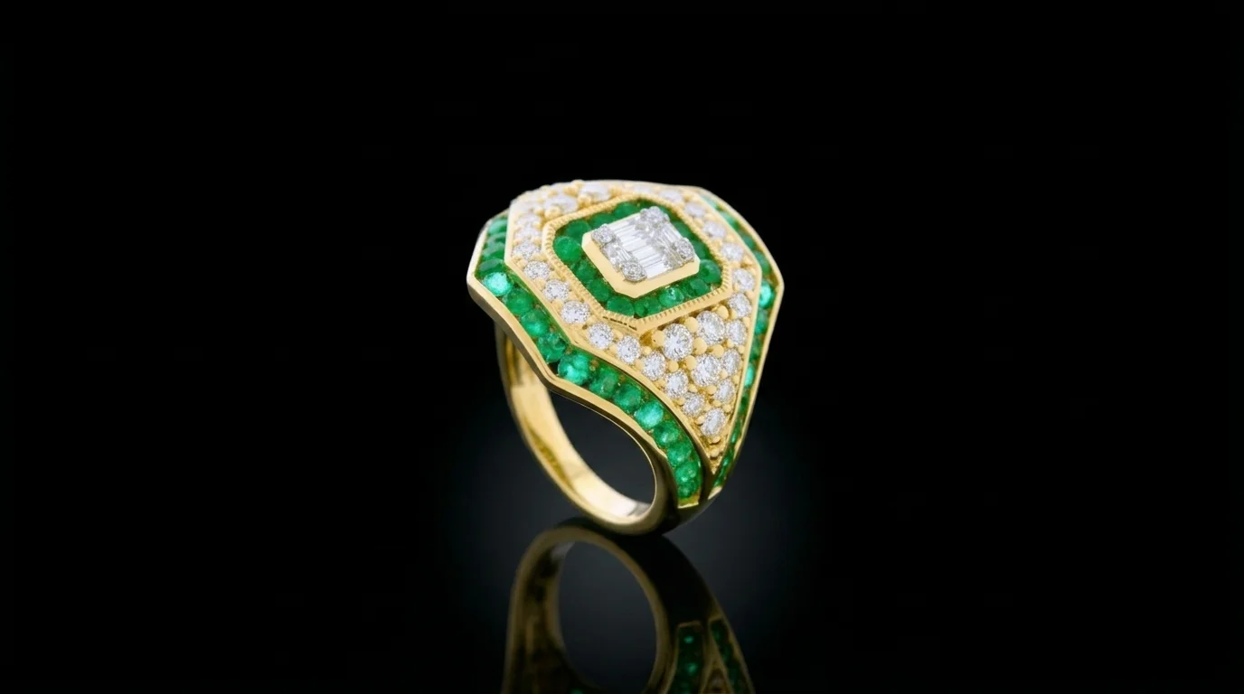 EmeraldSupreme™ Ring in yellow gold 18k, photo 7