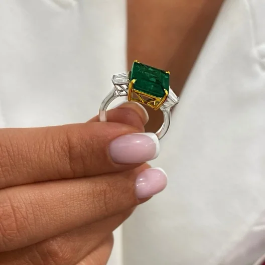 EmeraldZenith™ Ring in white gold 18k, photo 7