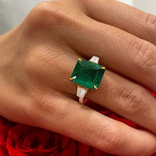 EmeraldZenith™ Ring in white gold 18k, photo 8