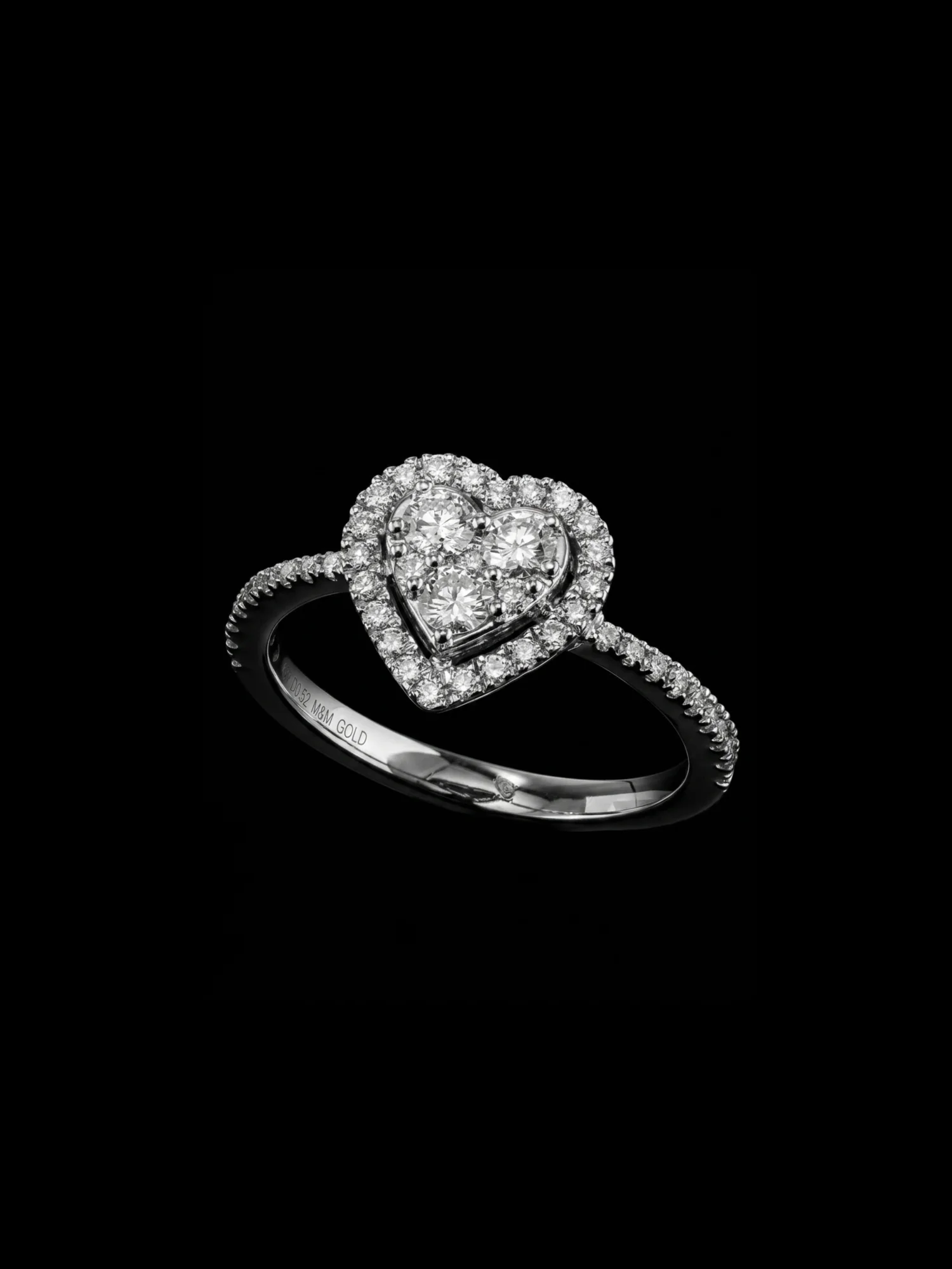 "EssenceDeLove™" Ring in white gold 18k, product view