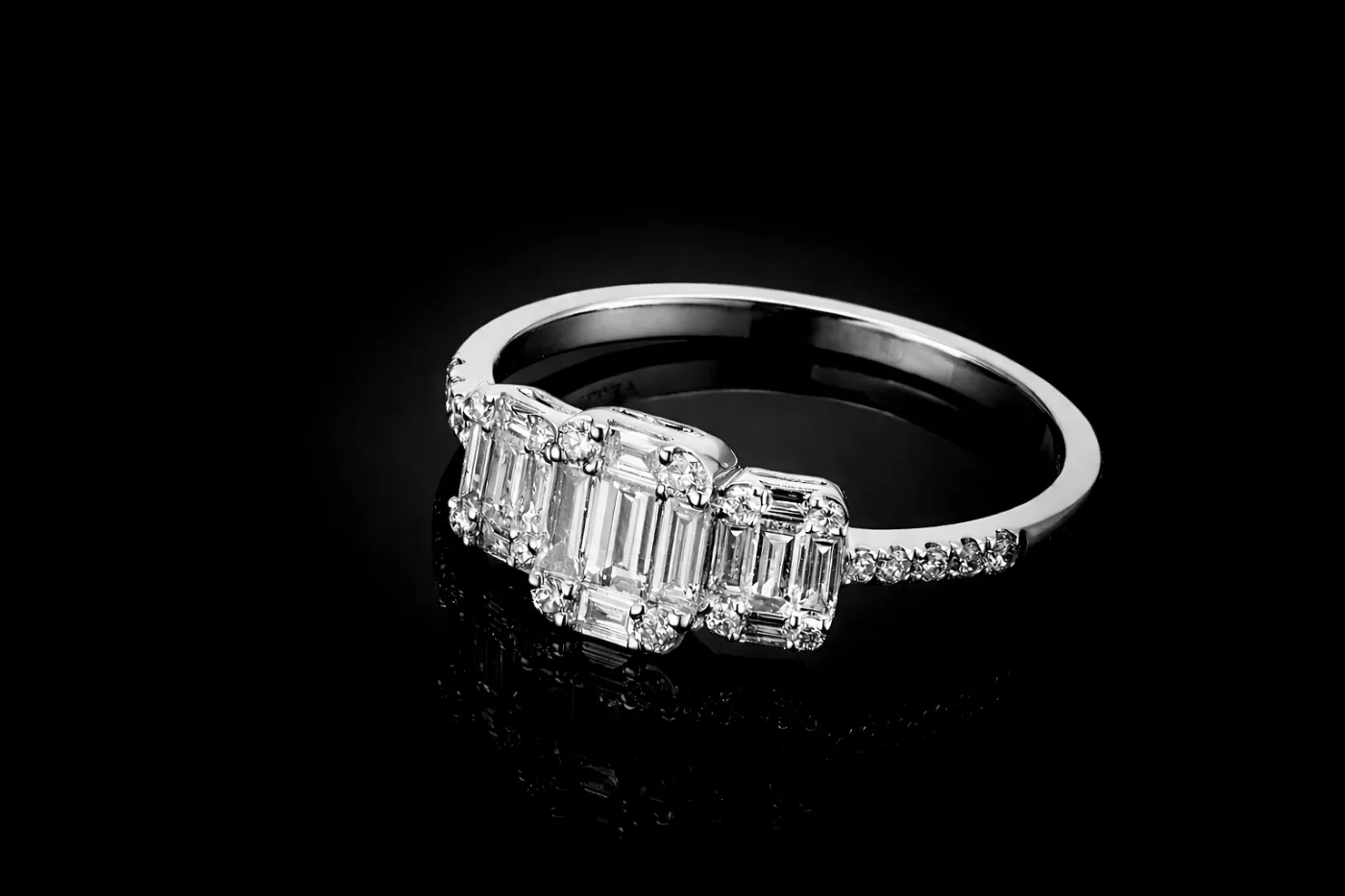 "EternalTrio™" Ring in white gold 18k, photo 3