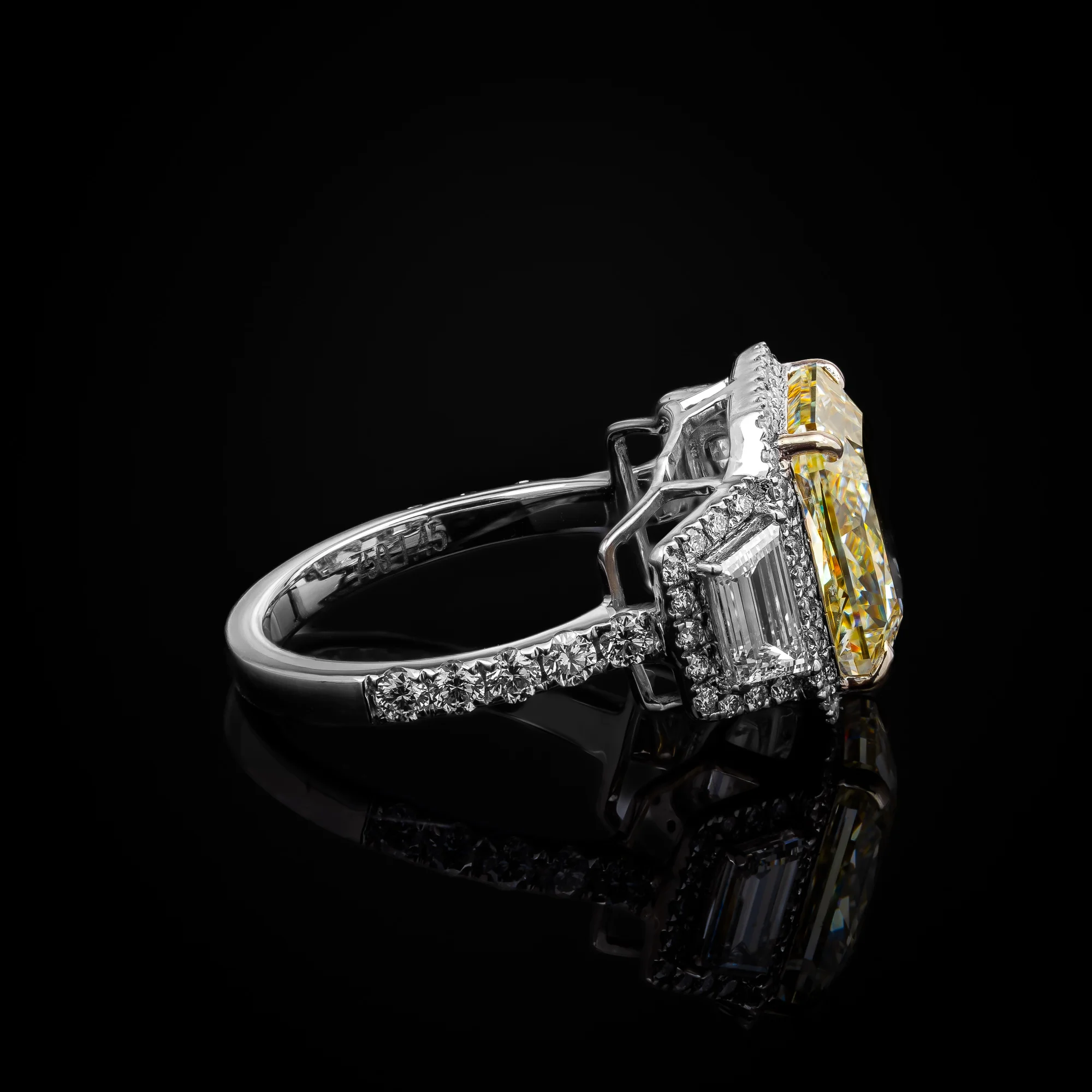"Golden Light™" Ring in white gold 18k, photo 2