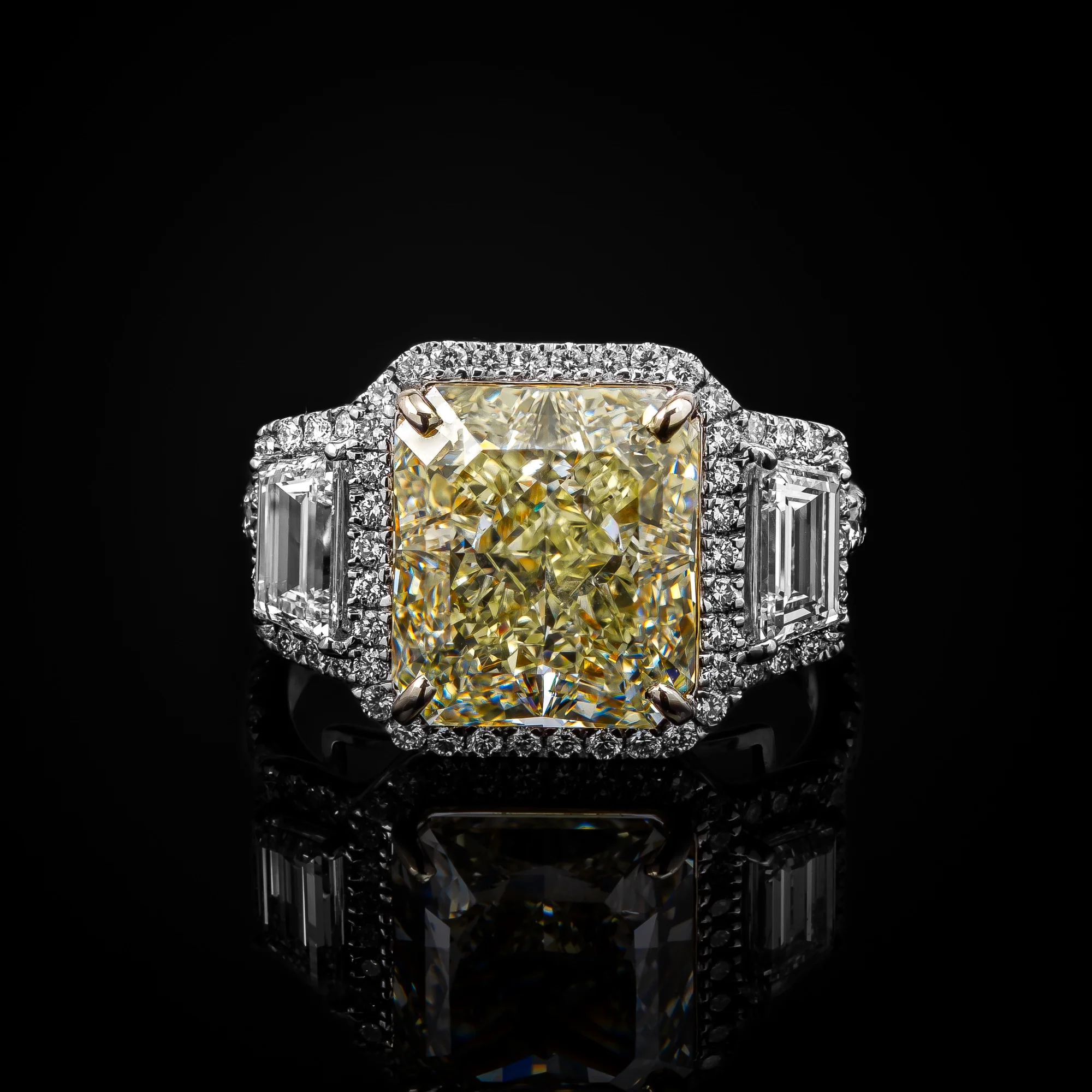"Golden Light™" Ring in white gold 18k, photo 3