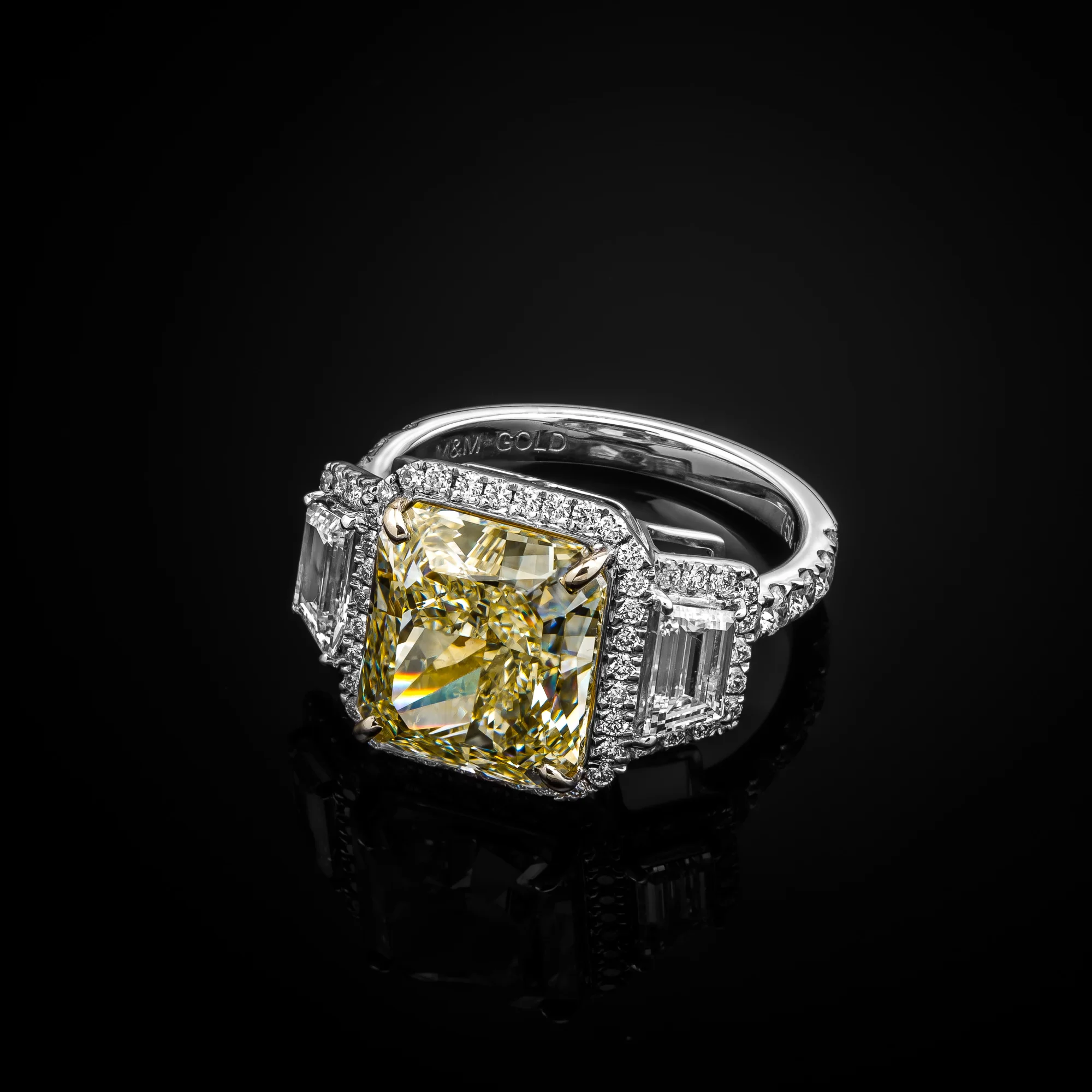 "Golden Light™" Ring in white gold 18k, photo 5