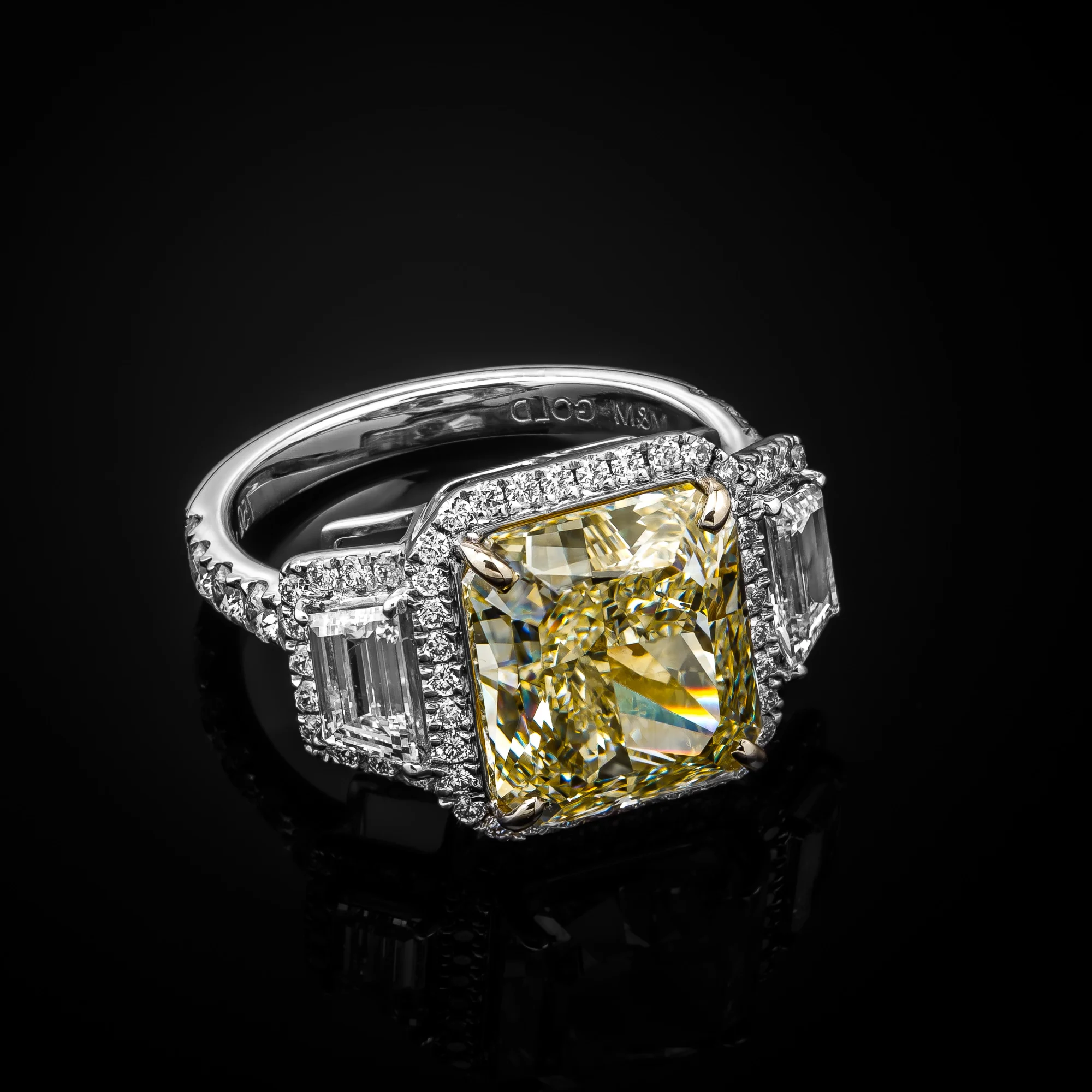 "Golden Light™" Ring in white gold 18k, photo 6
