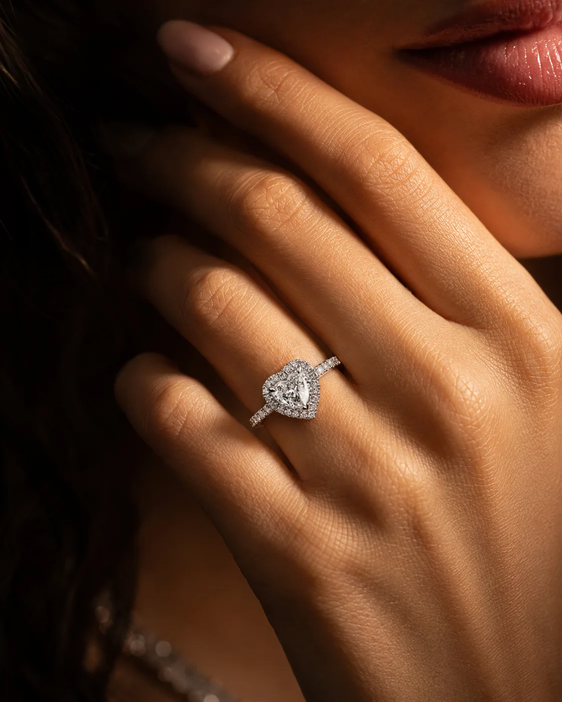 "Heart™" Ring in white gold 18k, photo 2