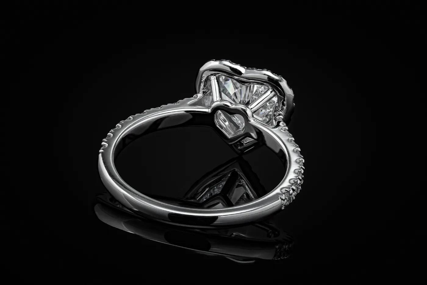 "Heart™" Ring in white gold 18k, photo 5
