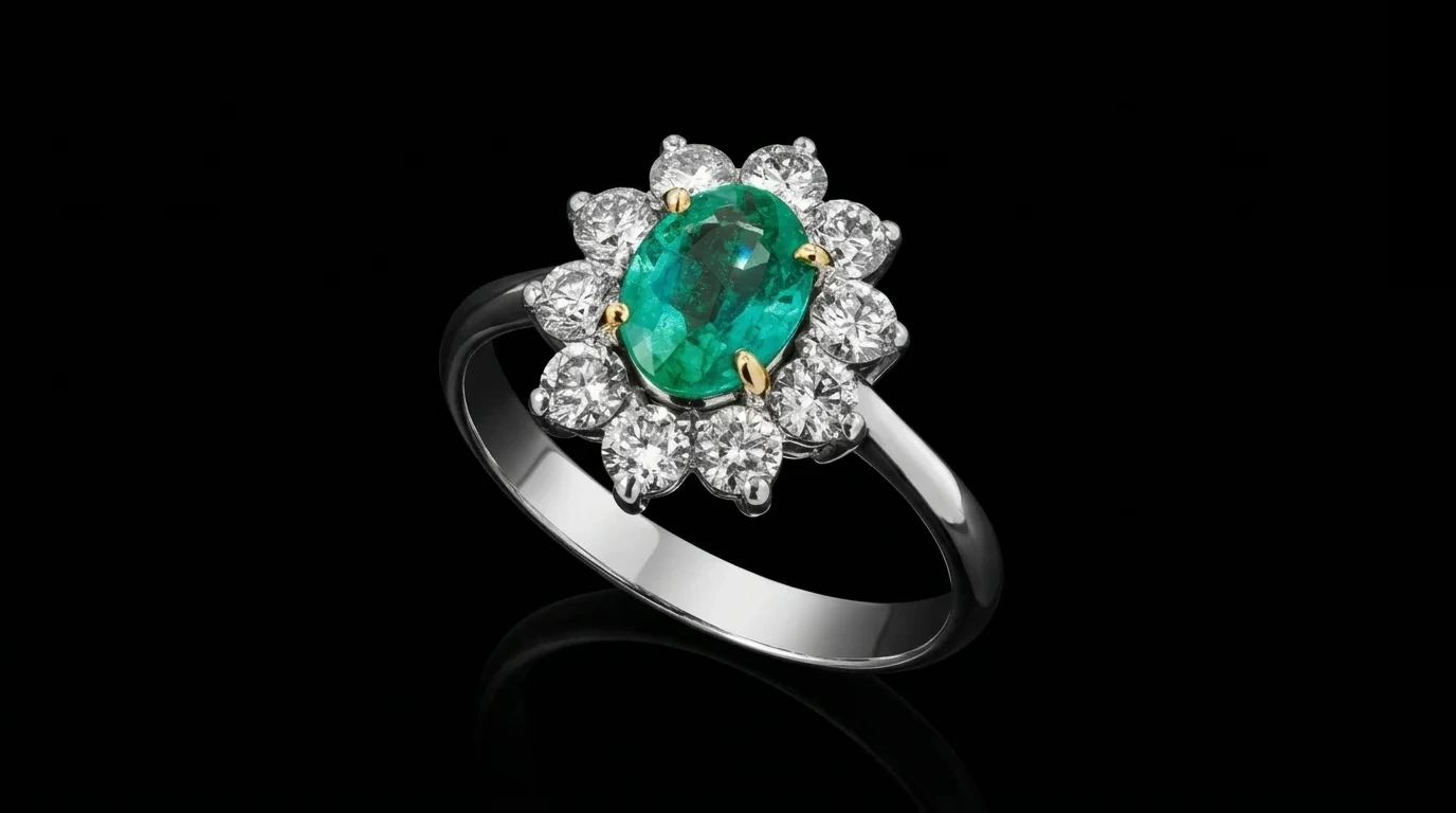 "ImperialBloom™" Ring in white gold 18k, photo 3