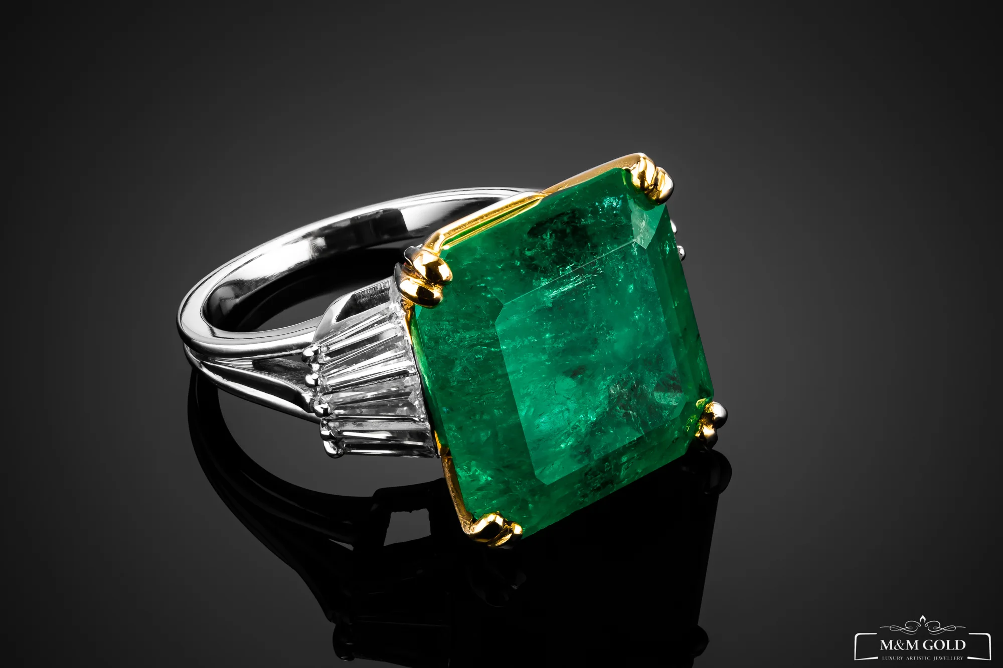 ImperialEmerald™ Ring in white gold 18k, photo 6