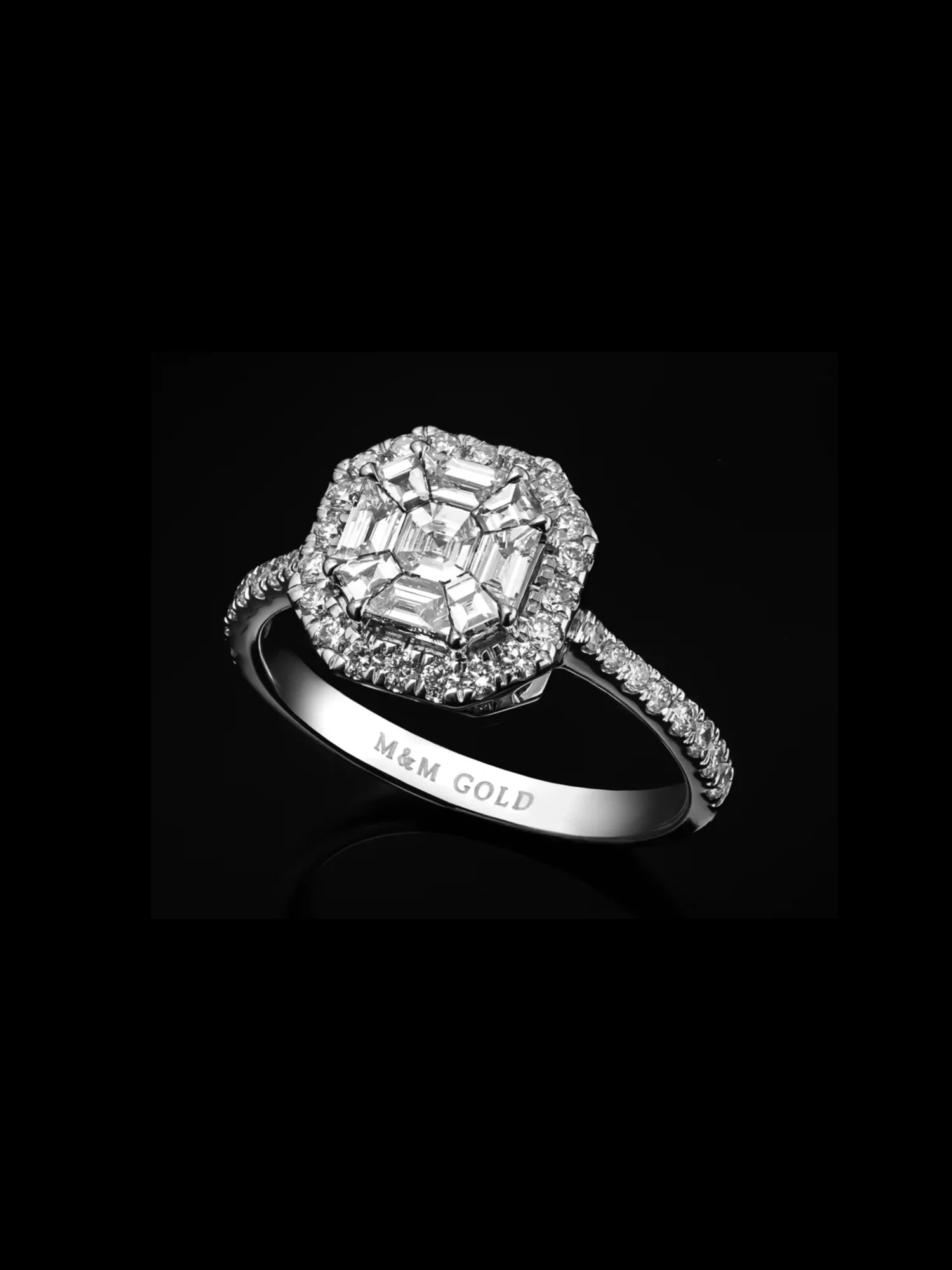 "InvisibleExceptionnel™" Ring – White gold 18k