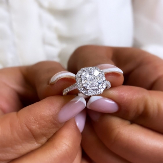 "InvisibleExceptionnel™" Ring in white gold 18k, photo 2