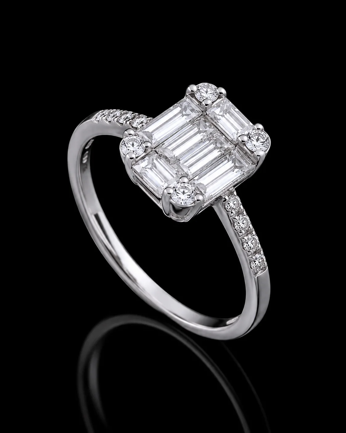 "InvisibleIconic™" Ring – White gold 18k