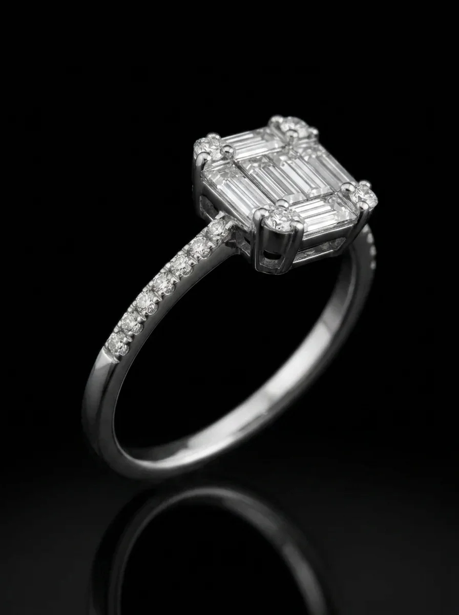 "InvisibleIconic™" Ring in white gold 18k, photo 3