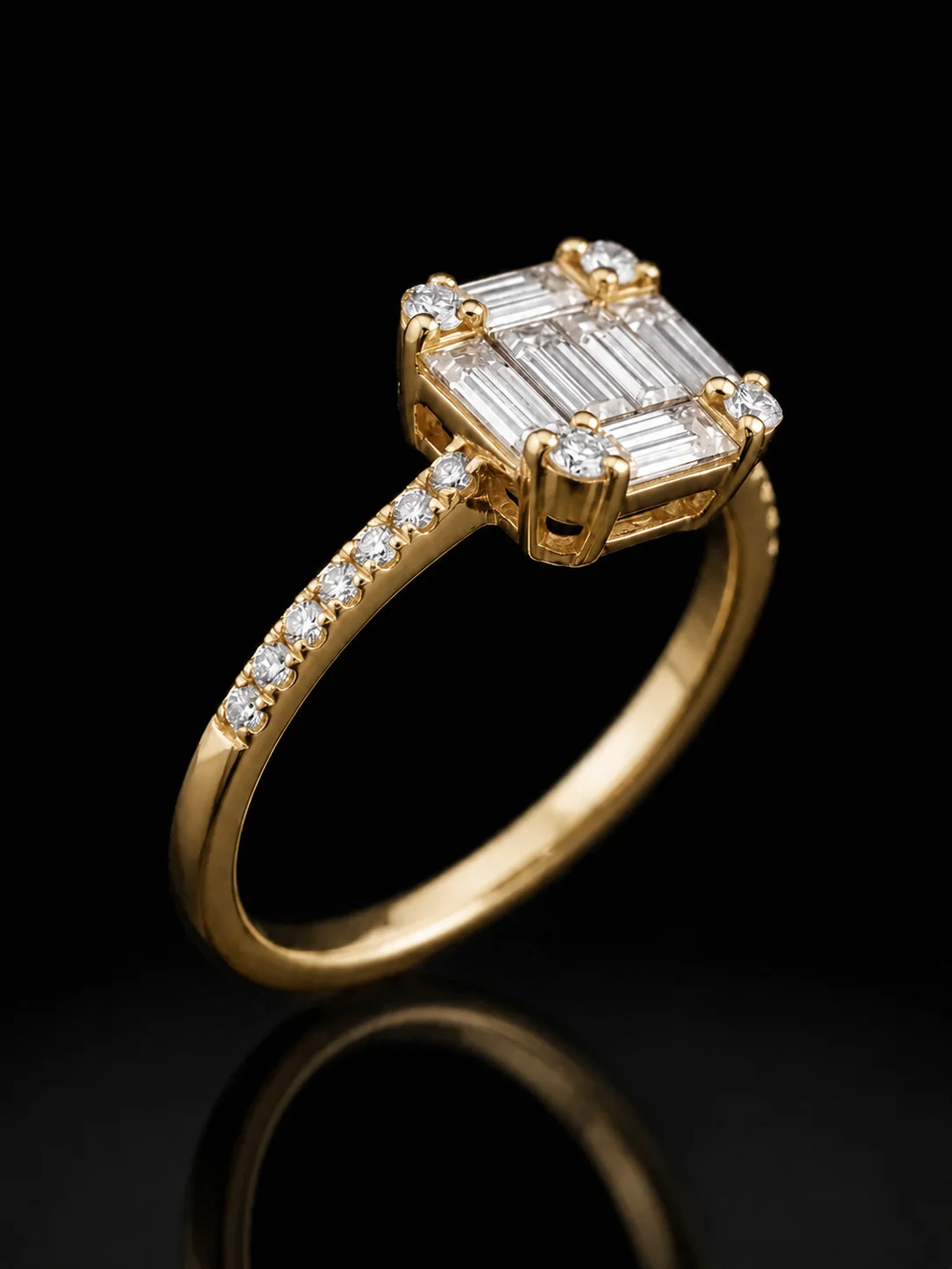 "InvisibleIconic™" Ring in yellow gold 18k, photo 3