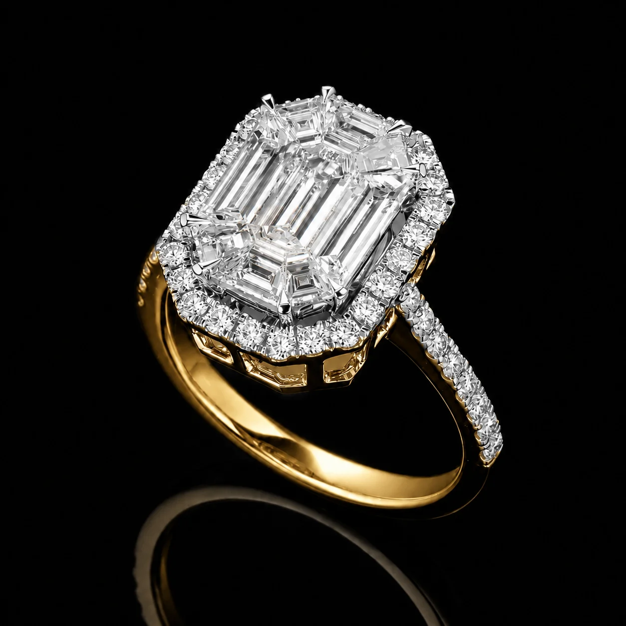 "InvisibleLimited™" Ring in yellow gold 18k, product view
