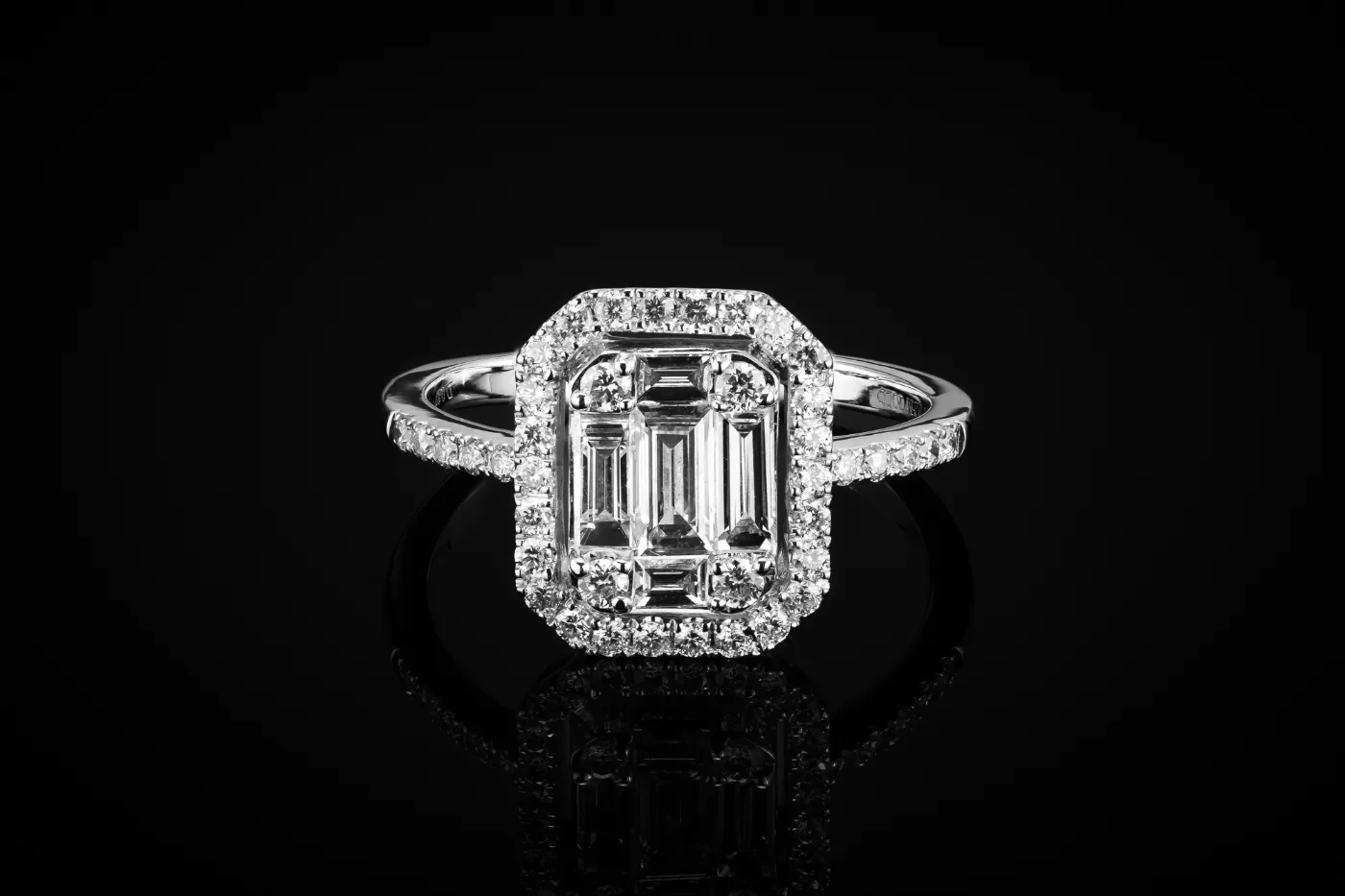 "InvisibleNuevo™" Ring in white gold 18k, photo 7