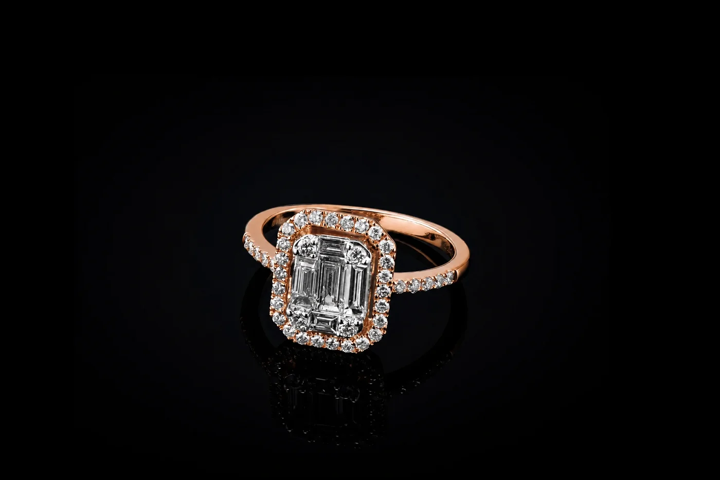 "InvisibleNuevo™" Ring in rose gold 18k, photo 3