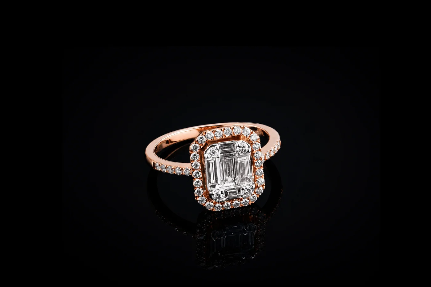 "InvisibleNuevo™" Ring in rose gold 18k, photo 4
