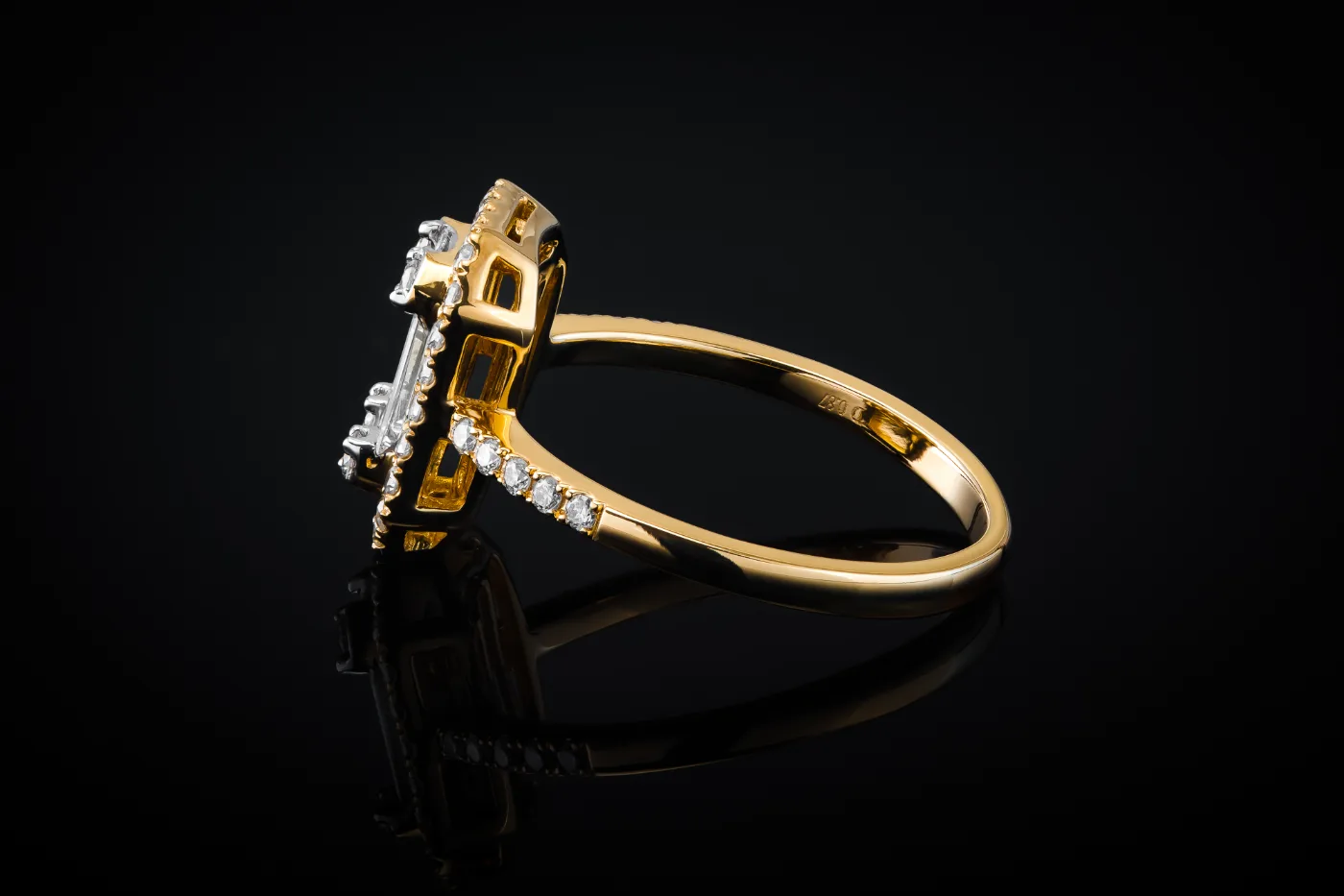 "InvisibleNuevo™" Ring in yellow gold 18k, photo 7