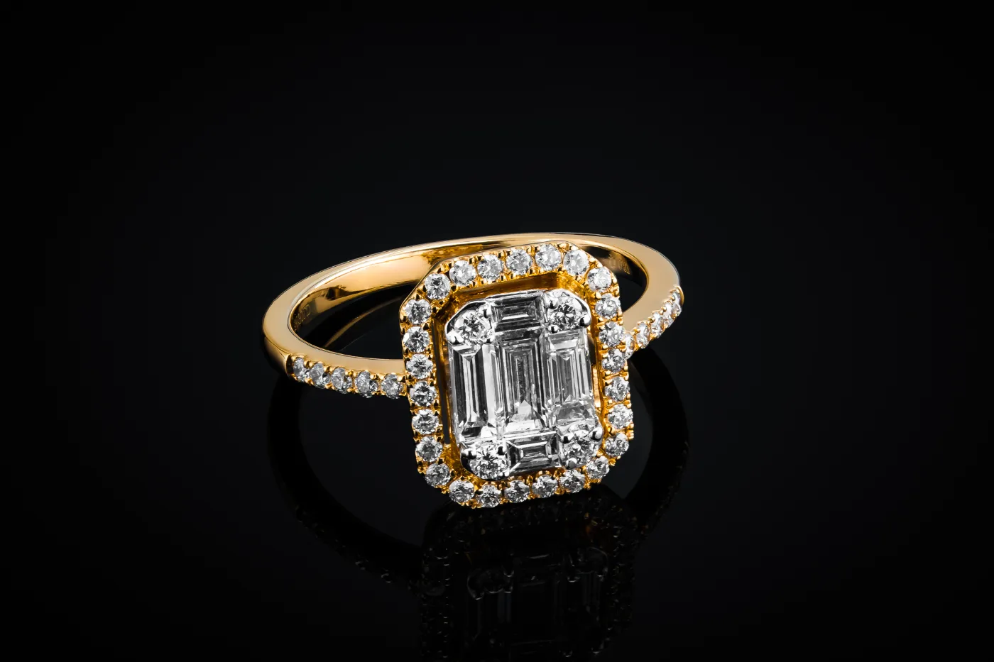 "InvisibleNuevo™" Ring in yellow gold 18k, photo 8
