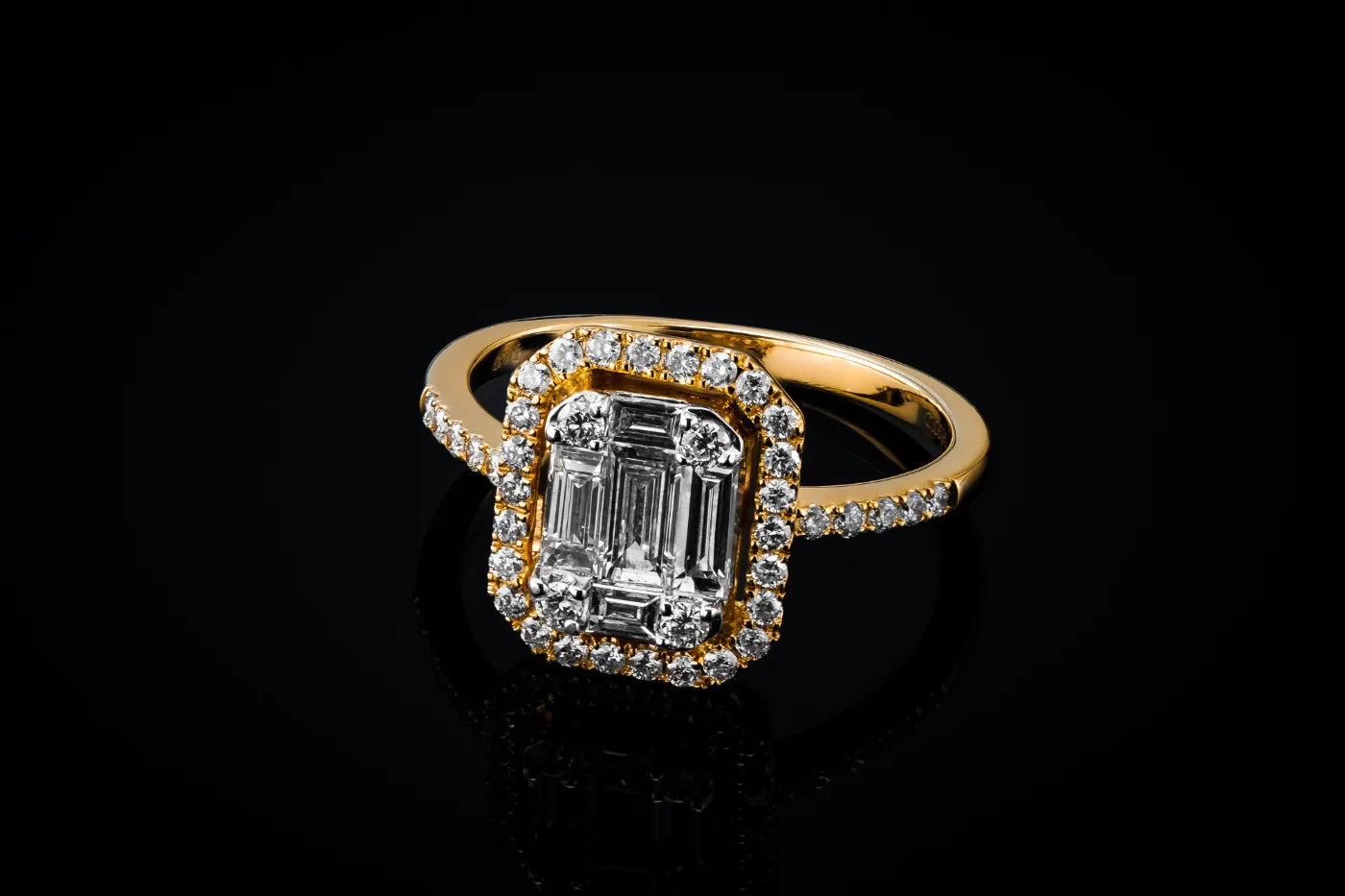 "InvisibleNuevo™" Ring in yellow gold 18k, photo 9