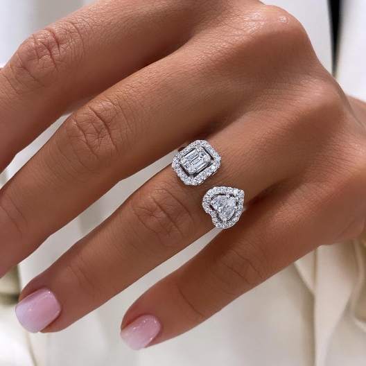 Le Motif™ Ring in white gold 18k, photo 2
