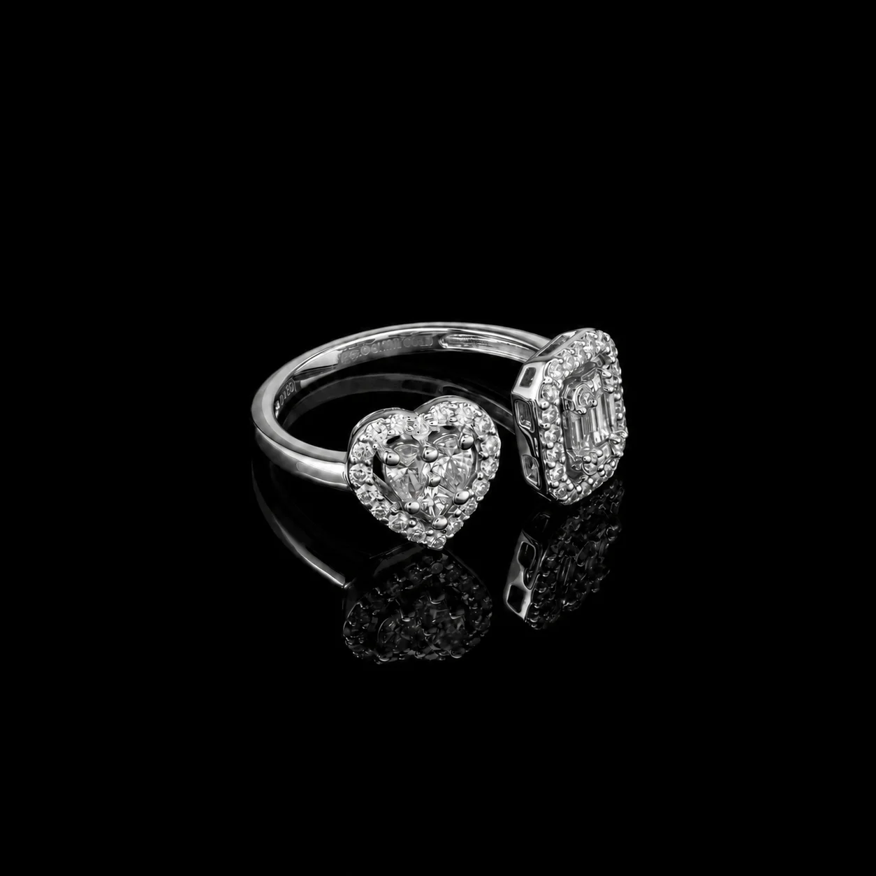 Le Motif™ Ring in white gold 18k, photo 4