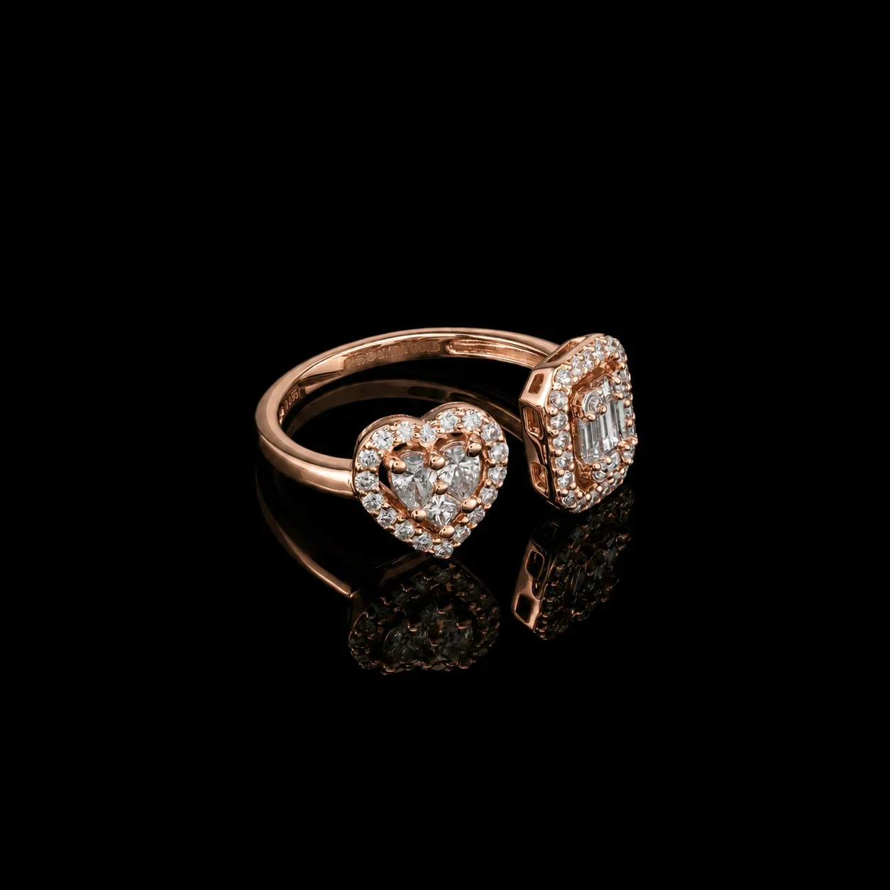 "Le Motif™" Ring in rose gold 18k, photo 3