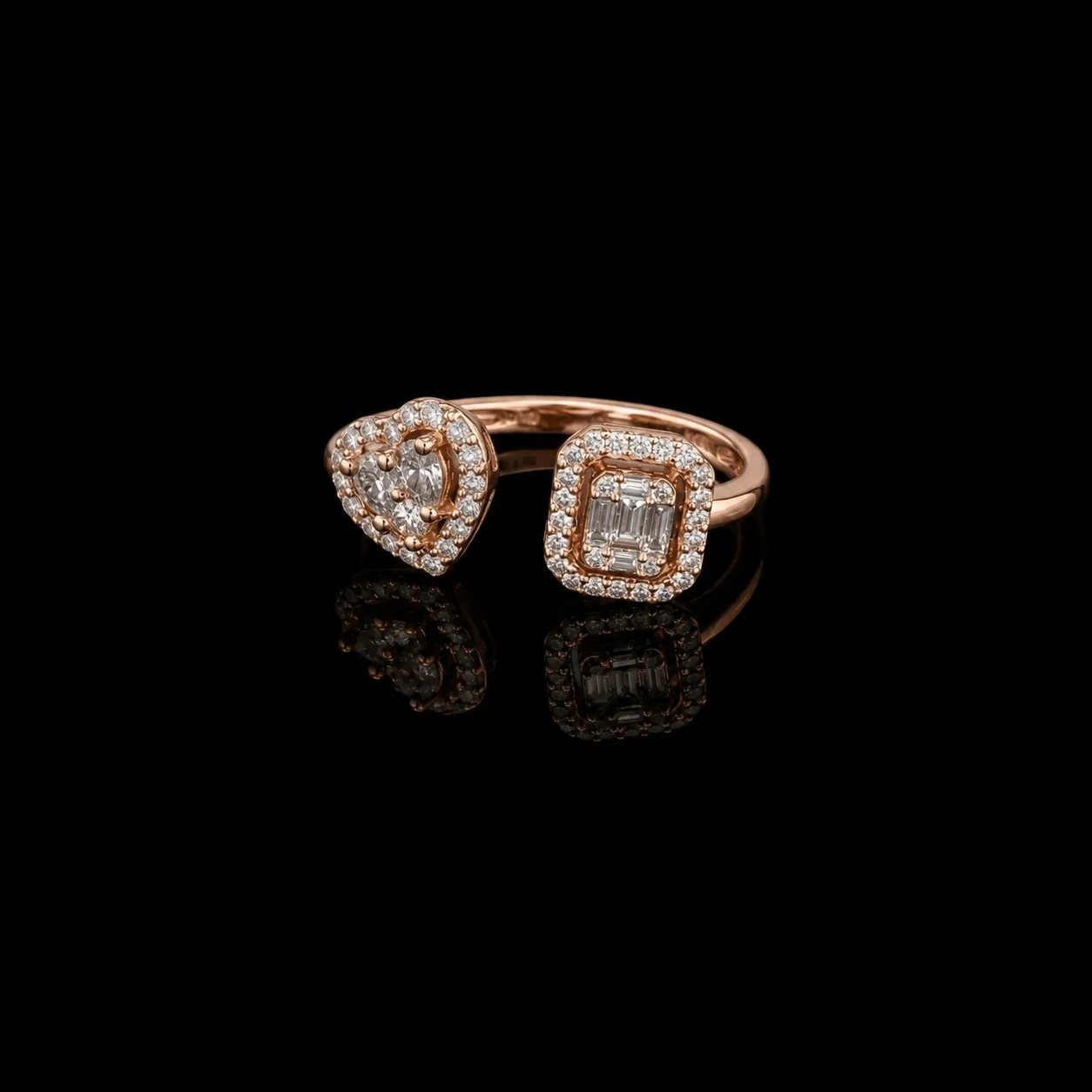 "Le Motif™" Ring in rose gold 18k, photo 5
