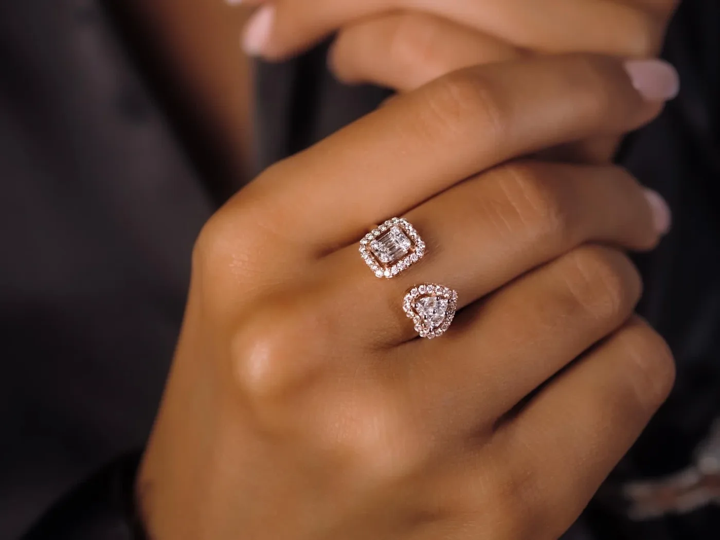 "Le Motif™" Ring in rose gold 18k, photo 7
