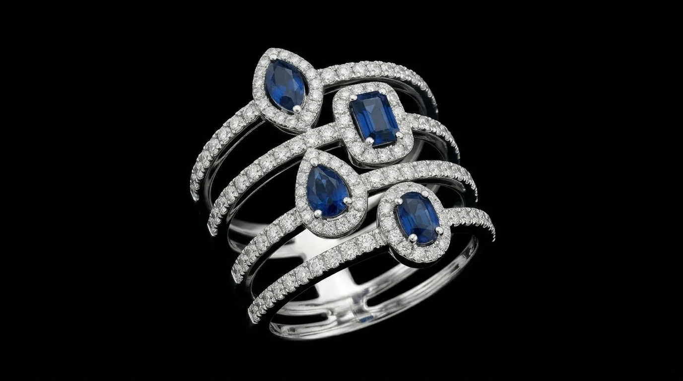 "Legacy™" Ring in white gold 18k, photo 4