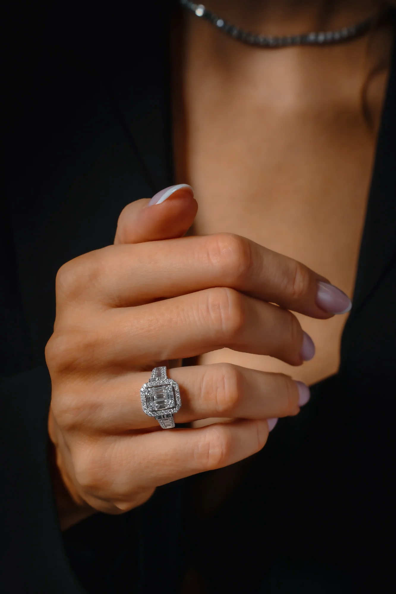 "InvisibleLeLuxe™" Ring in white gold 18k, photo 6