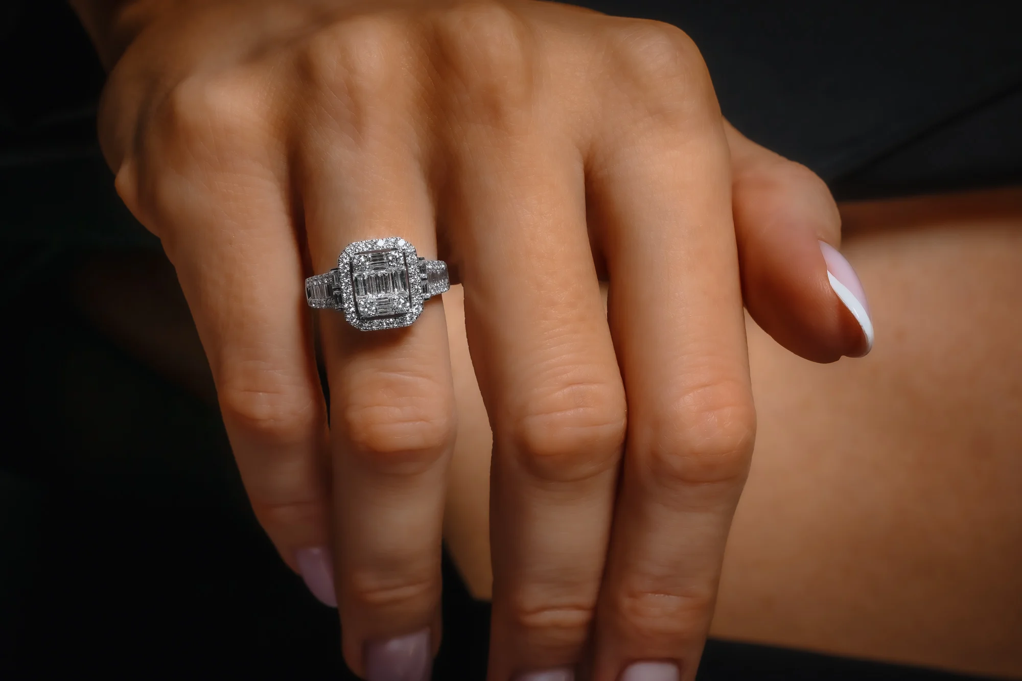 "InvisibleLeLuxe™" Ring in white gold 18k, photo 7