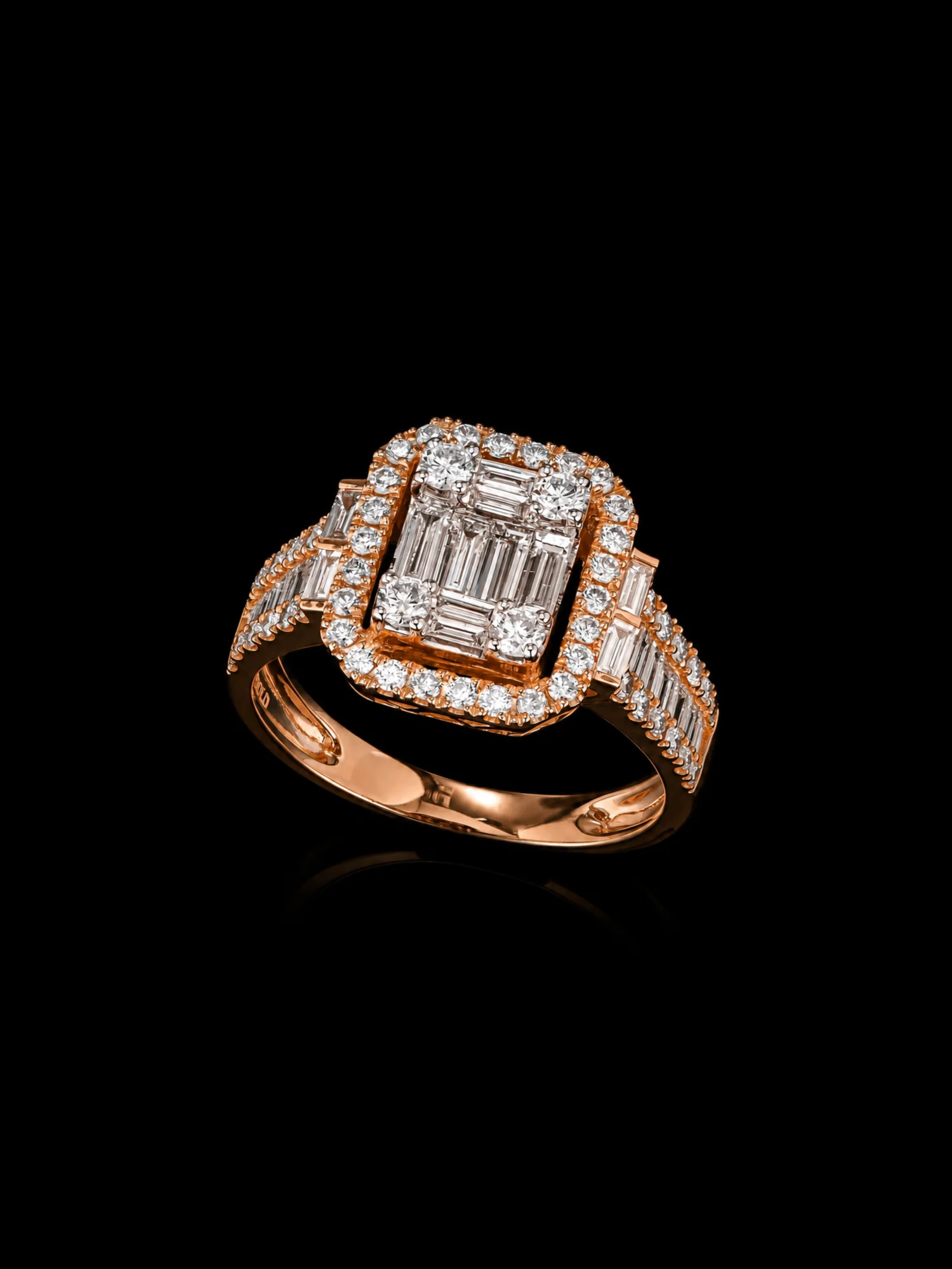 "InvisibleLeLuxe™" Ring – Rose gold 18k