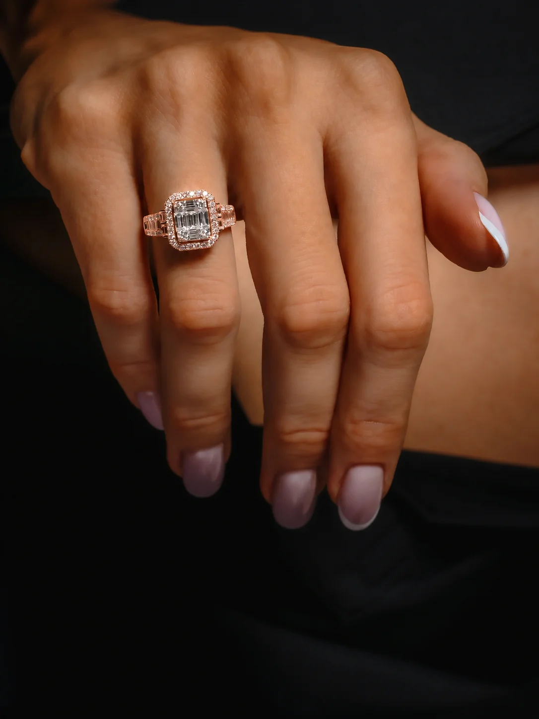 "InvisibleLeLuxe™" Ring in rose gold 18k, photo 2