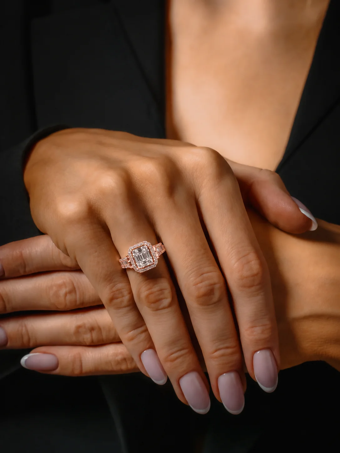 "InvisibleLeLuxe™" Ring in rose gold 18k, photo 5