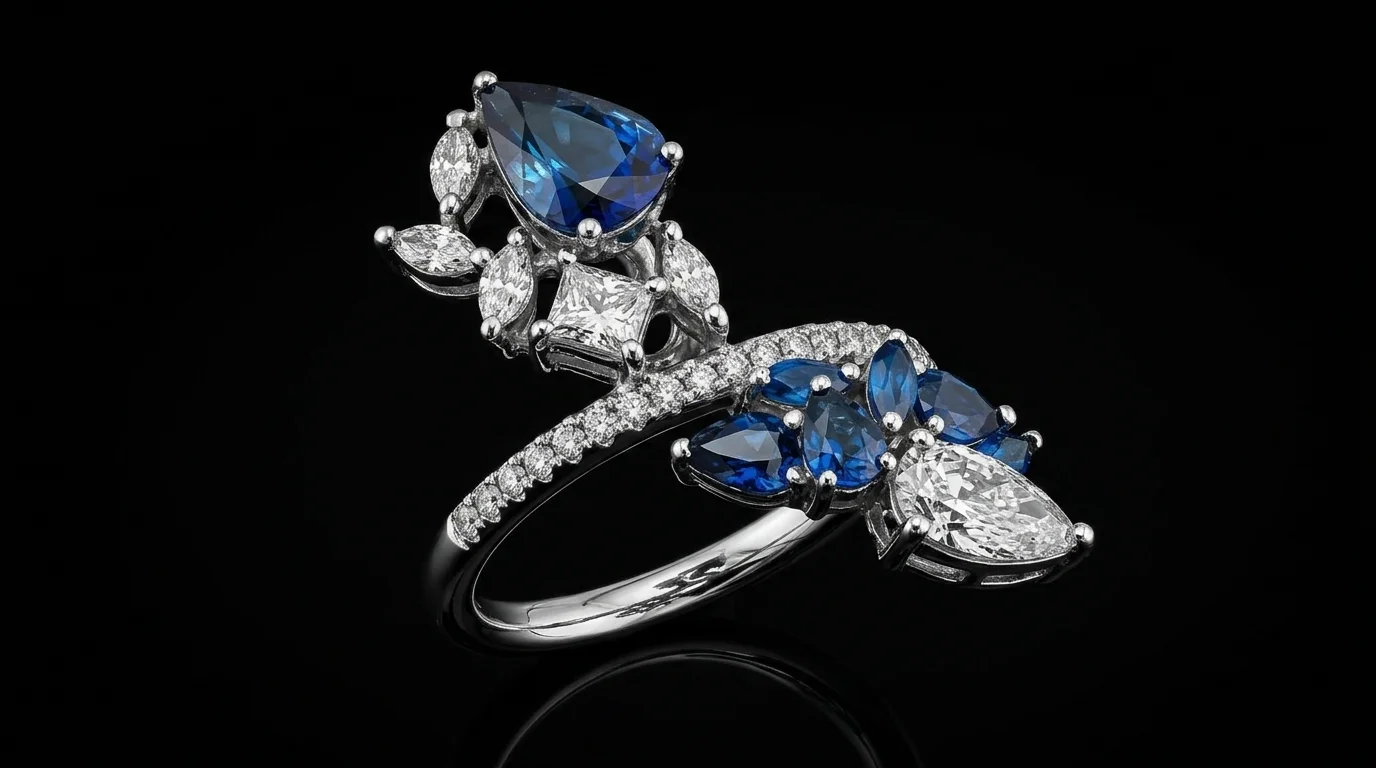 MagnificientSapphire™ Ring in white gold 18k, photo 2