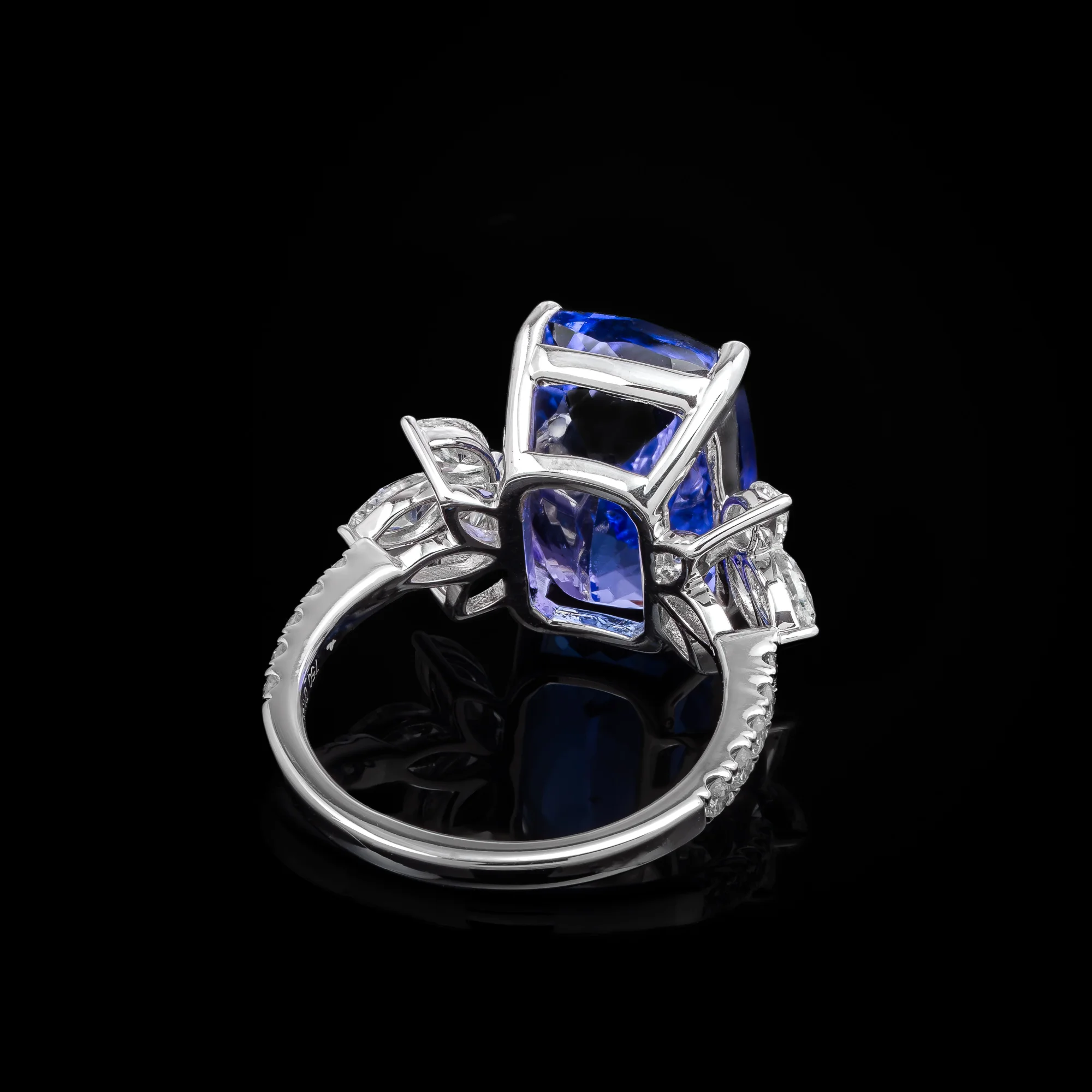 "MidnightAzure™" Ring in white gold 18k, photo 5